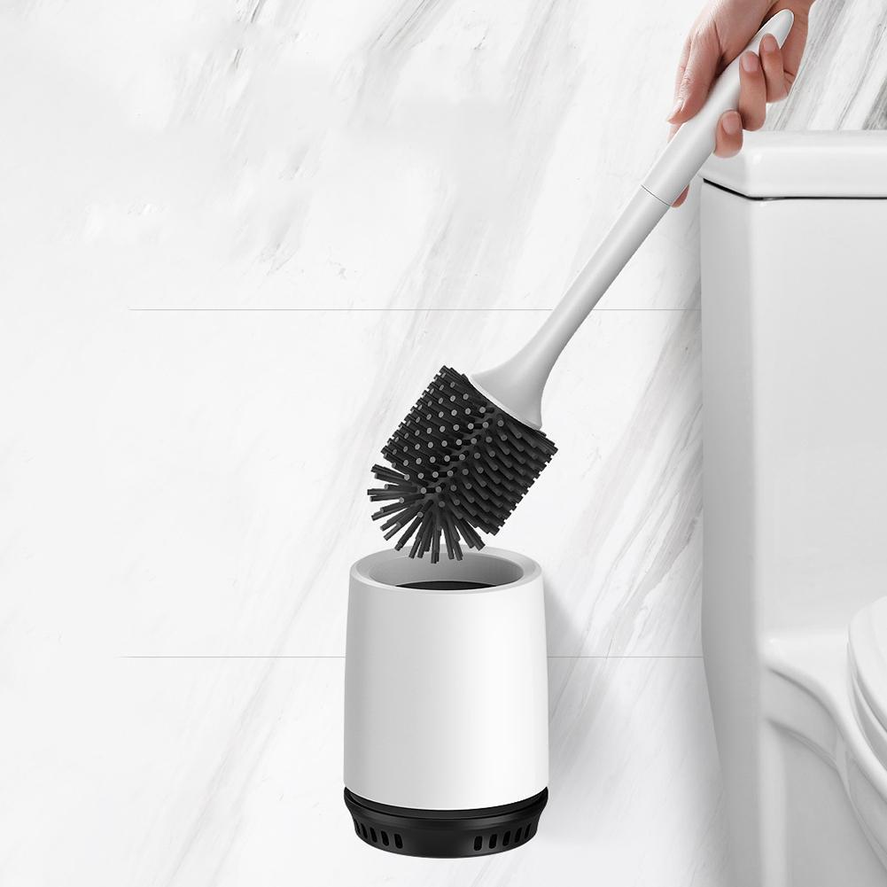 Non-stick Hair Soft Plastic Brush Head Toilet - GermBlast