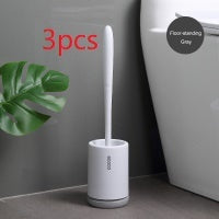 Non-stick Hair Soft Plastic Brush Head Toilet - GermBlast