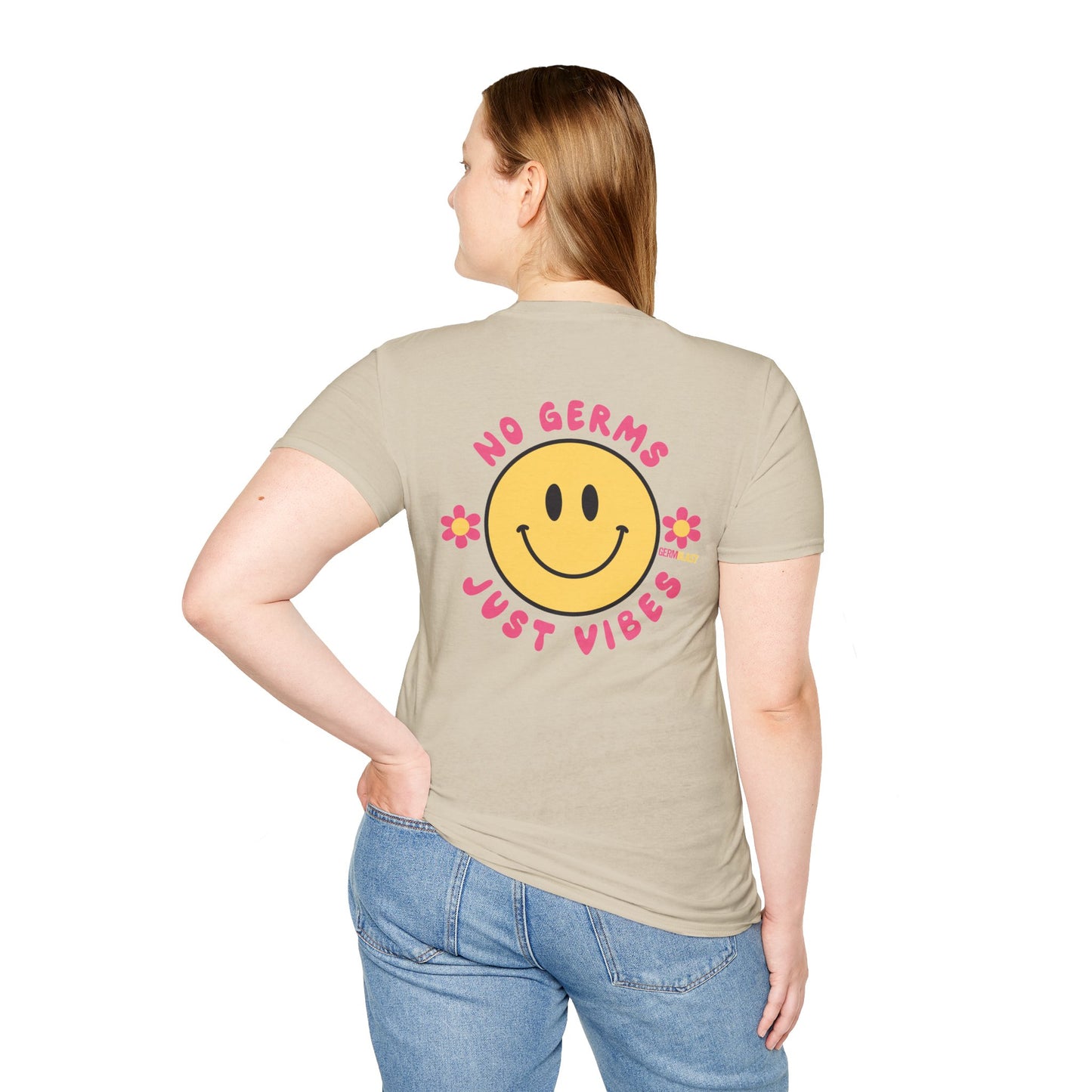 Groovy Smile T-Shirt, Casual Tee, Positive Vibes Shirt, Perfect for Gift Giving, Summer Outfits - GermBlast