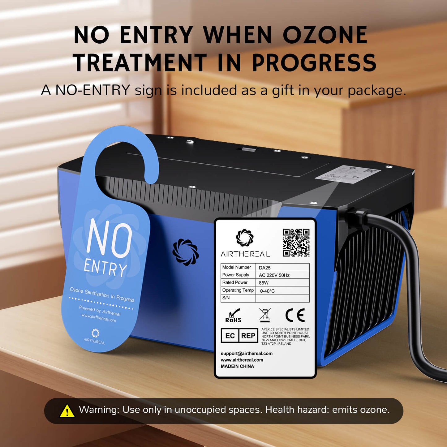 DA25 Desktop Ozone Generator - GermBlast
