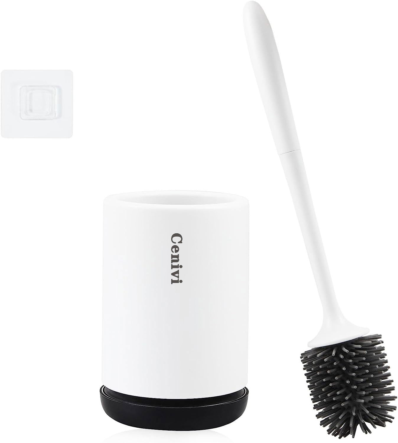Non-stick Hair Soft Plastic Brush Head Toilet - GermBlast