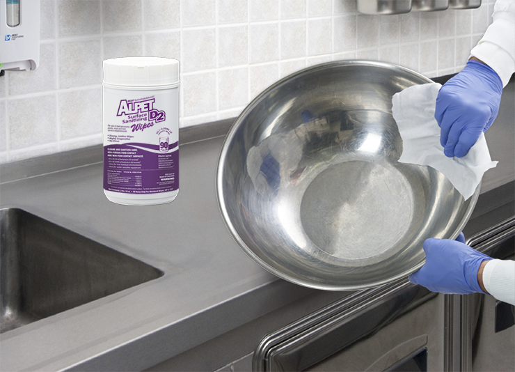Alpet D2 Surface Sanitizing Wipes - GermBlast