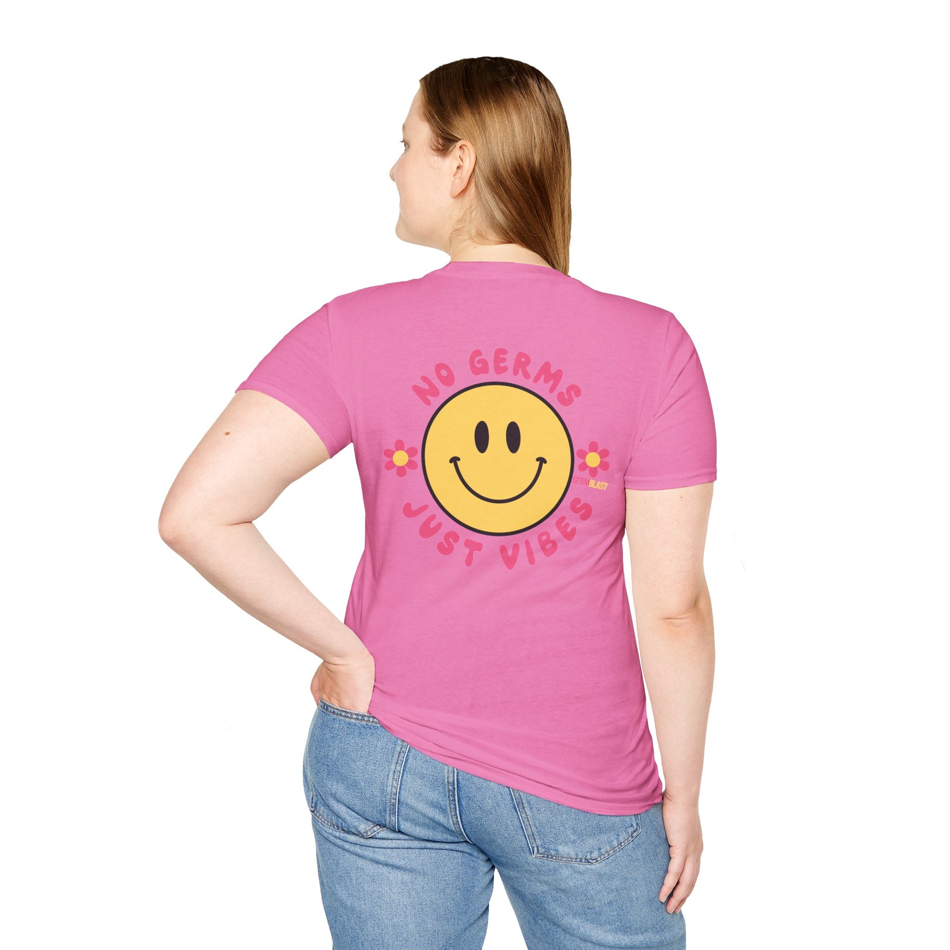 Groovy Smile T-Shirt, Casual Tee, Positive Vibes Shirt, Perfect for Gift Giving, Summer Outfits - GermBlast