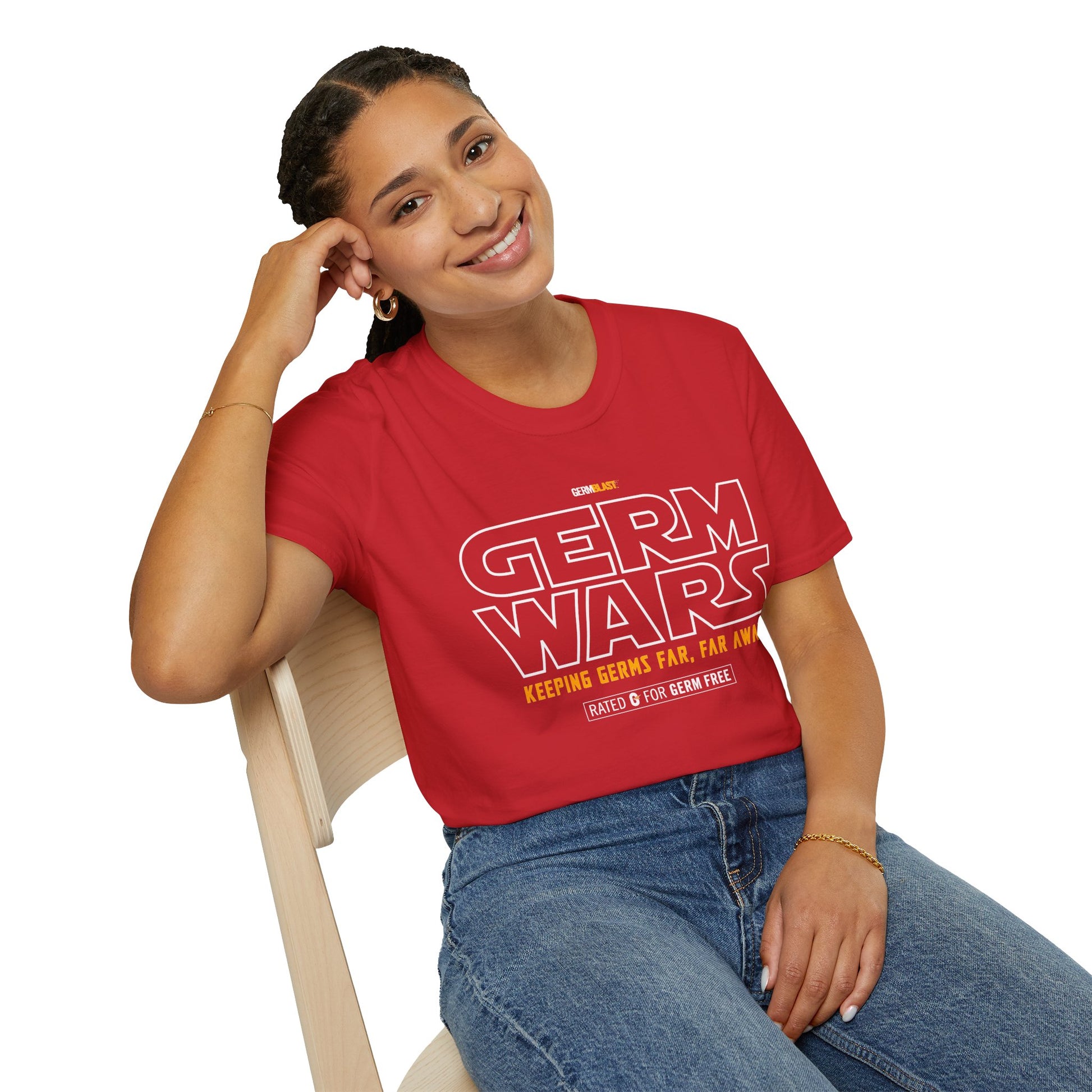 Germ Wars Unisex T-Shirt, Funny Graphic Tee, Quarantine Humor Shirt, Unique Gift, Casual Wear, Science Enthusiast Apparel - GermBlast