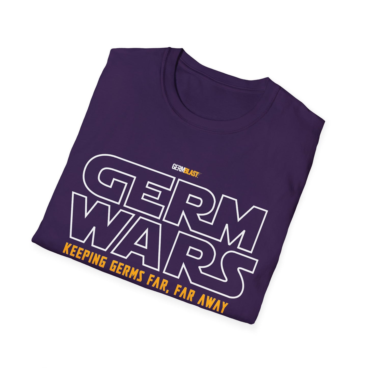 Germ Wars Unisex T-Shirt, Funny Graphic Tee, Quarantine Humor Shirt, Unique Gift, Casual Wear, Science Enthusiast Apparel - GermBlast