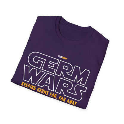 Germ Wars Unisex T-Shirt, Funny Graphic Tee, Quarantine Humor Shirt, Unique Gift, Casual Wear, Science Enthusiast Apparel - GermBlast