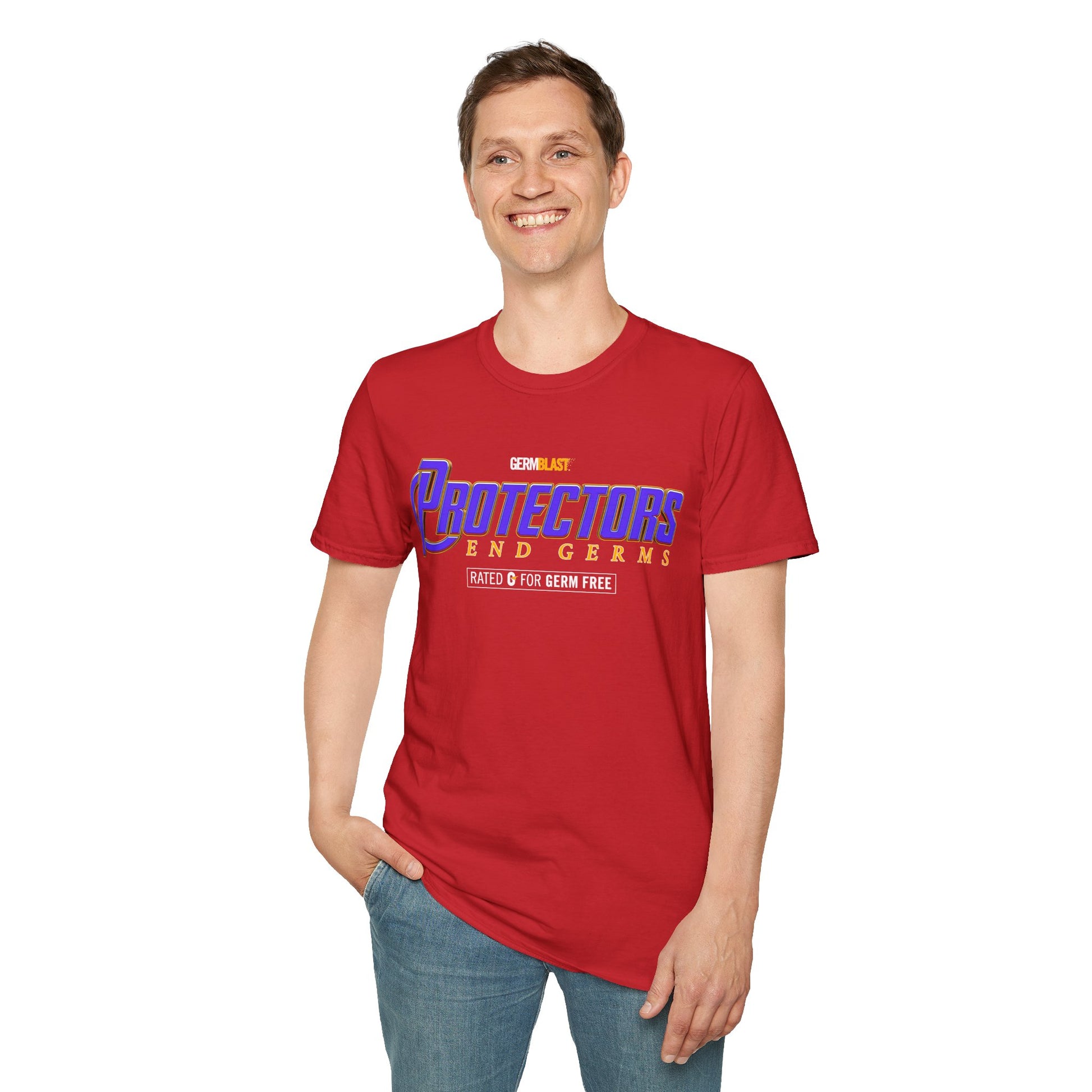 Heroic Protectors Unisex T-Shirt - Casual Wear, Gift for Fans, Superhero Theme, Comic Book Apparel, Birthday Present, Everyday Style - GermBlast
