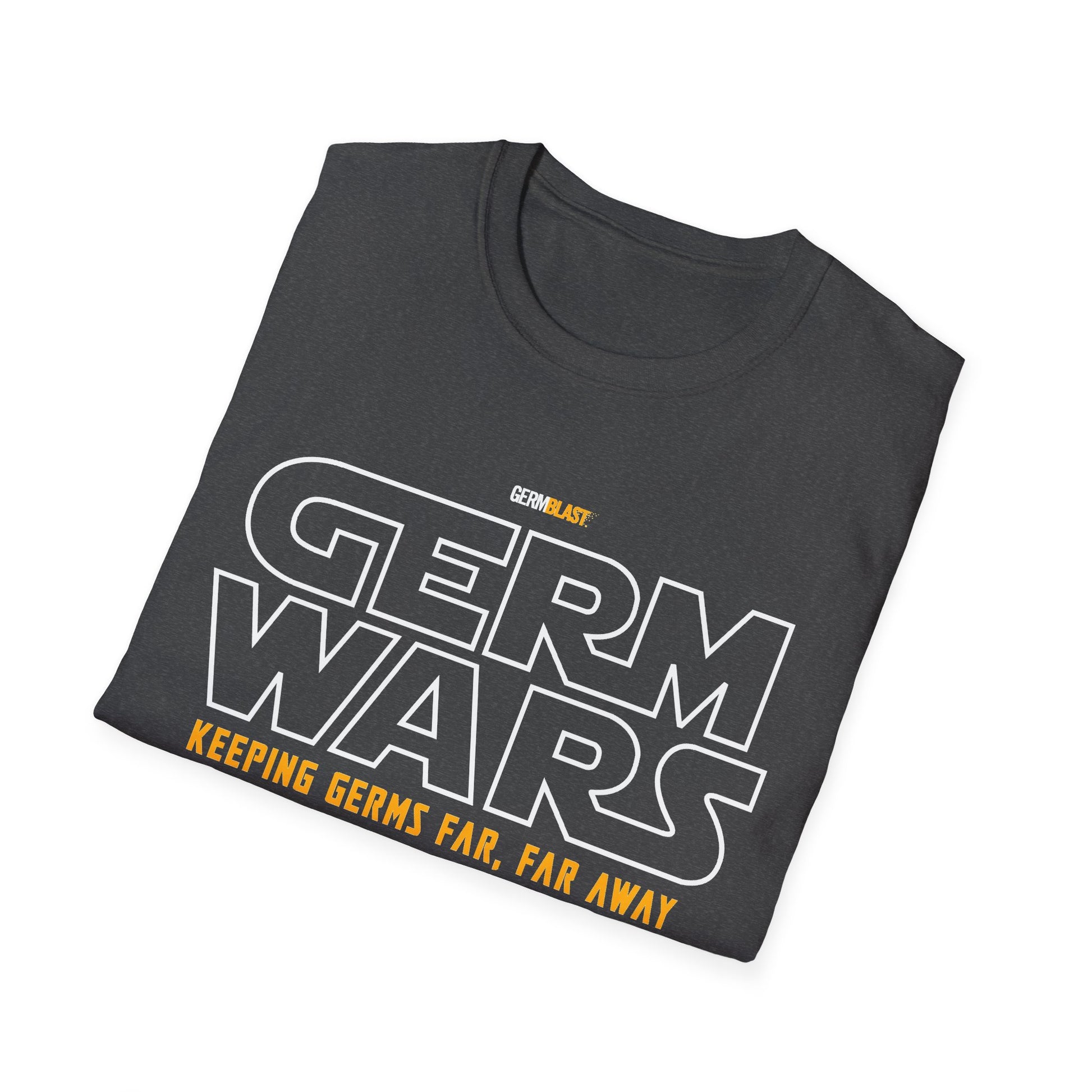 Germ Wars Unisex T-Shirt, Funny Graphic Tee, Quarantine Humor Shirt, Unique Gift, Casual Wear, Science Enthusiast Apparel - GermBlast