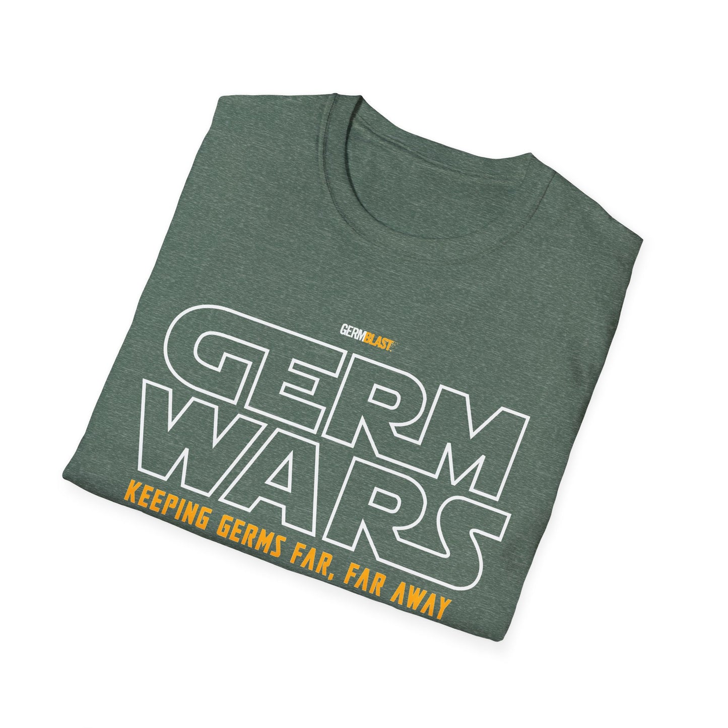 Germ Wars Unisex T-Shirt, Funny Graphic Tee, Quarantine Humor Shirt, Unique Gift, Casual Wear, Science Enthusiast Apparel - GermBlast