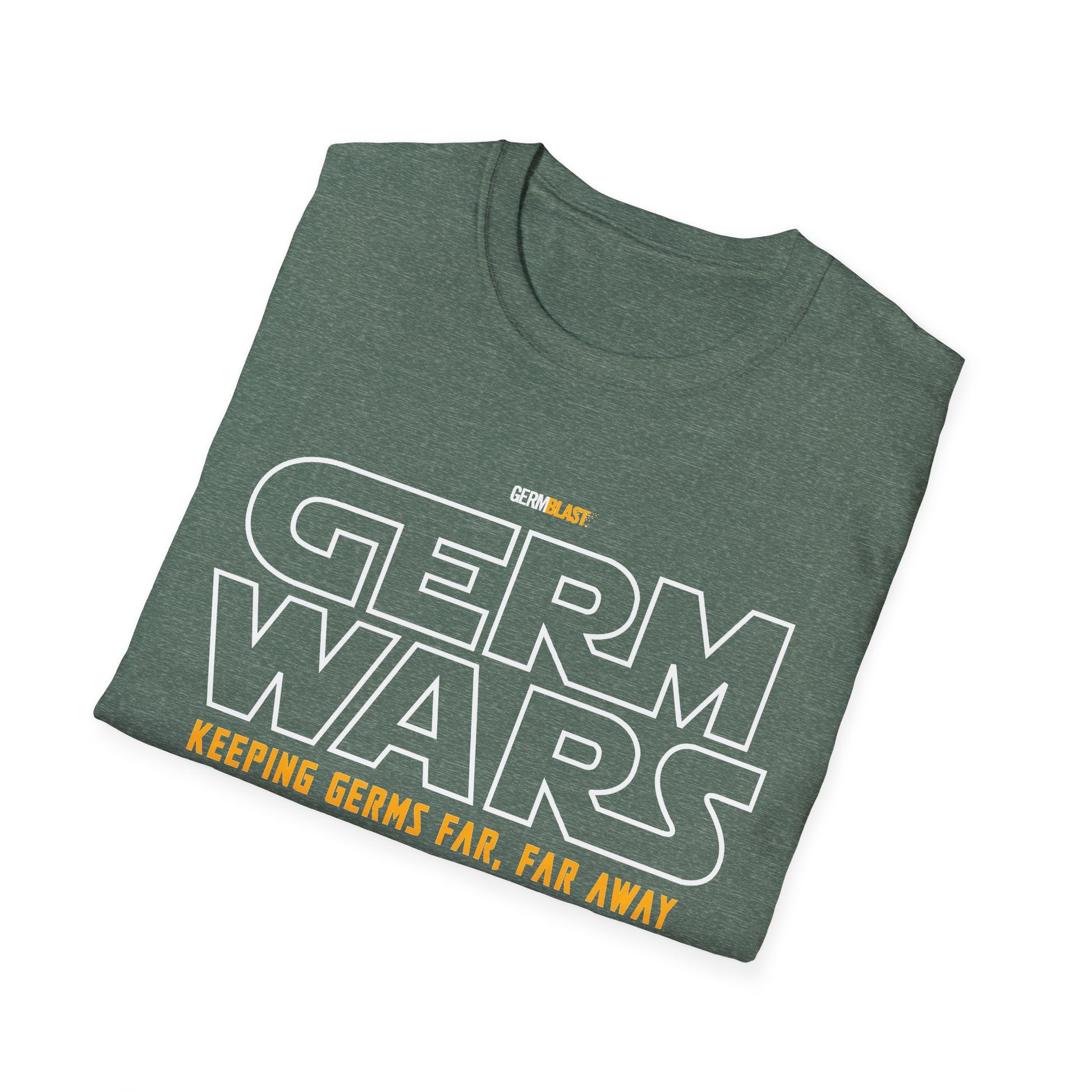 Germ Wars Unisex T-Shirt, Funny Graphic Tee, Quarantine Humor Shirt, Unique Gift, Casual Wear, Science Enthusiast Apparel - GermBlast