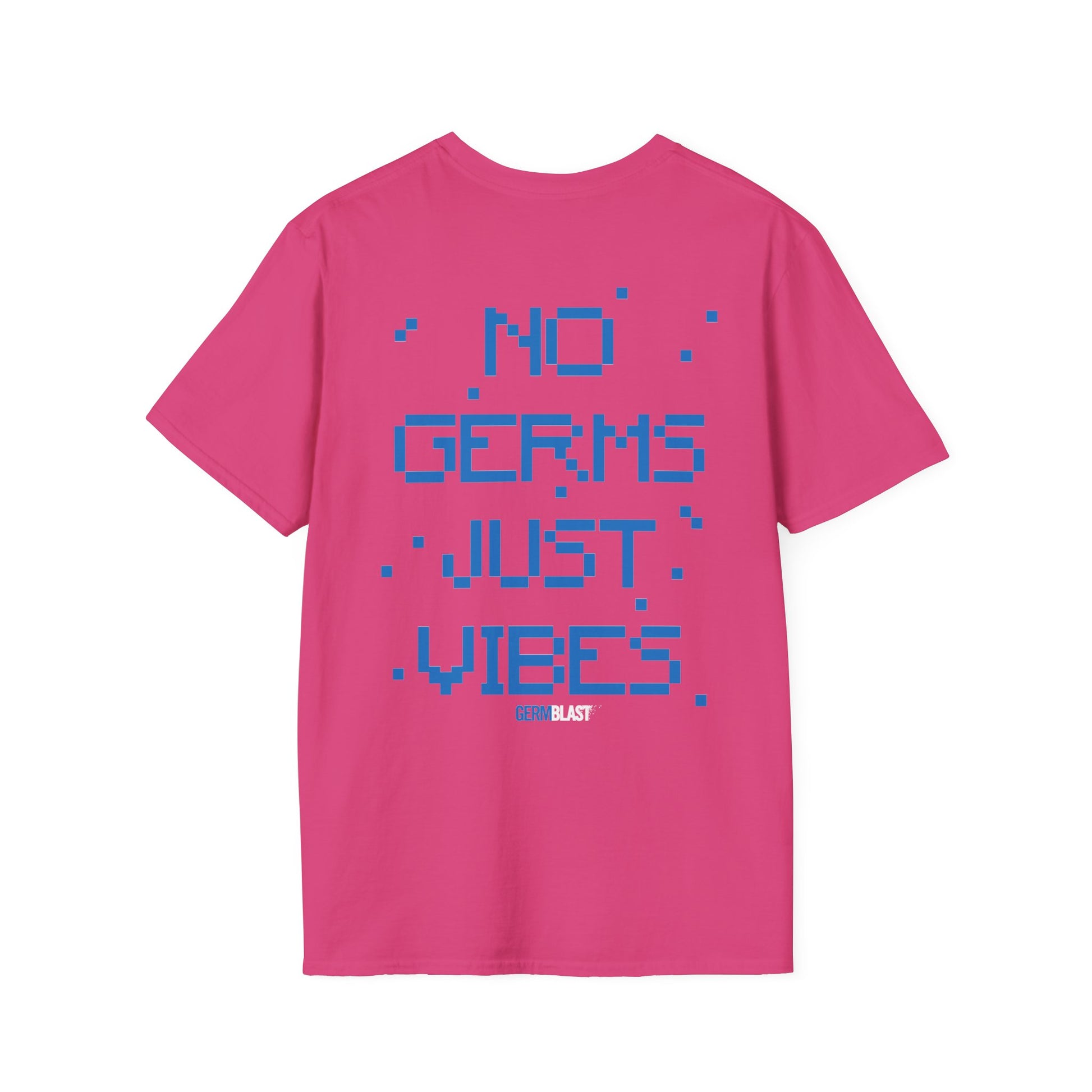 Unisex Graphic T-Shirt - No Germs Just Vibes, Casual Wear, Summer Fashion, Gift for Friends, Affirmation Tee, Relaxed Style - GermBlast