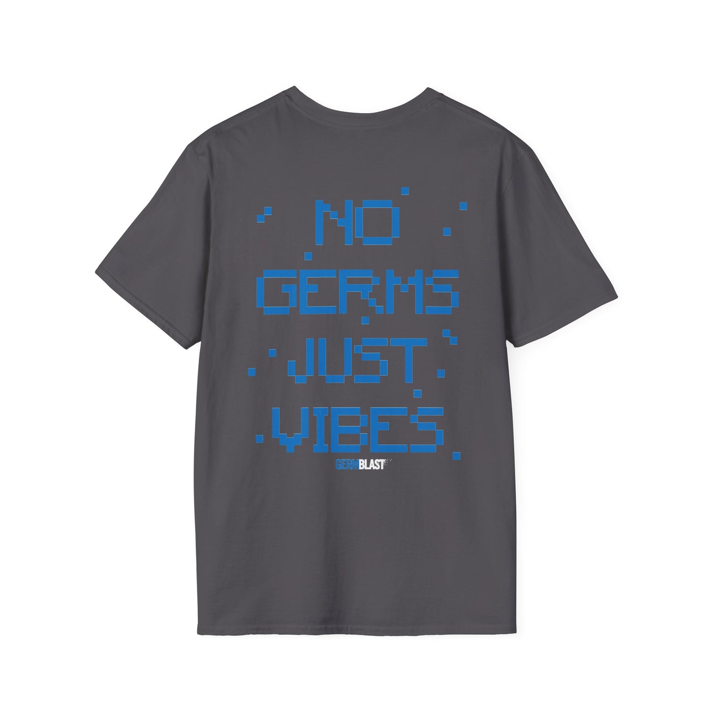 Unisex Graphic T-Shirt - No Germs Just Vibes, Casual Wear, Summer Fashion, Gift for Friends, Affirmation Tee, Relaxed Style - GermBlast