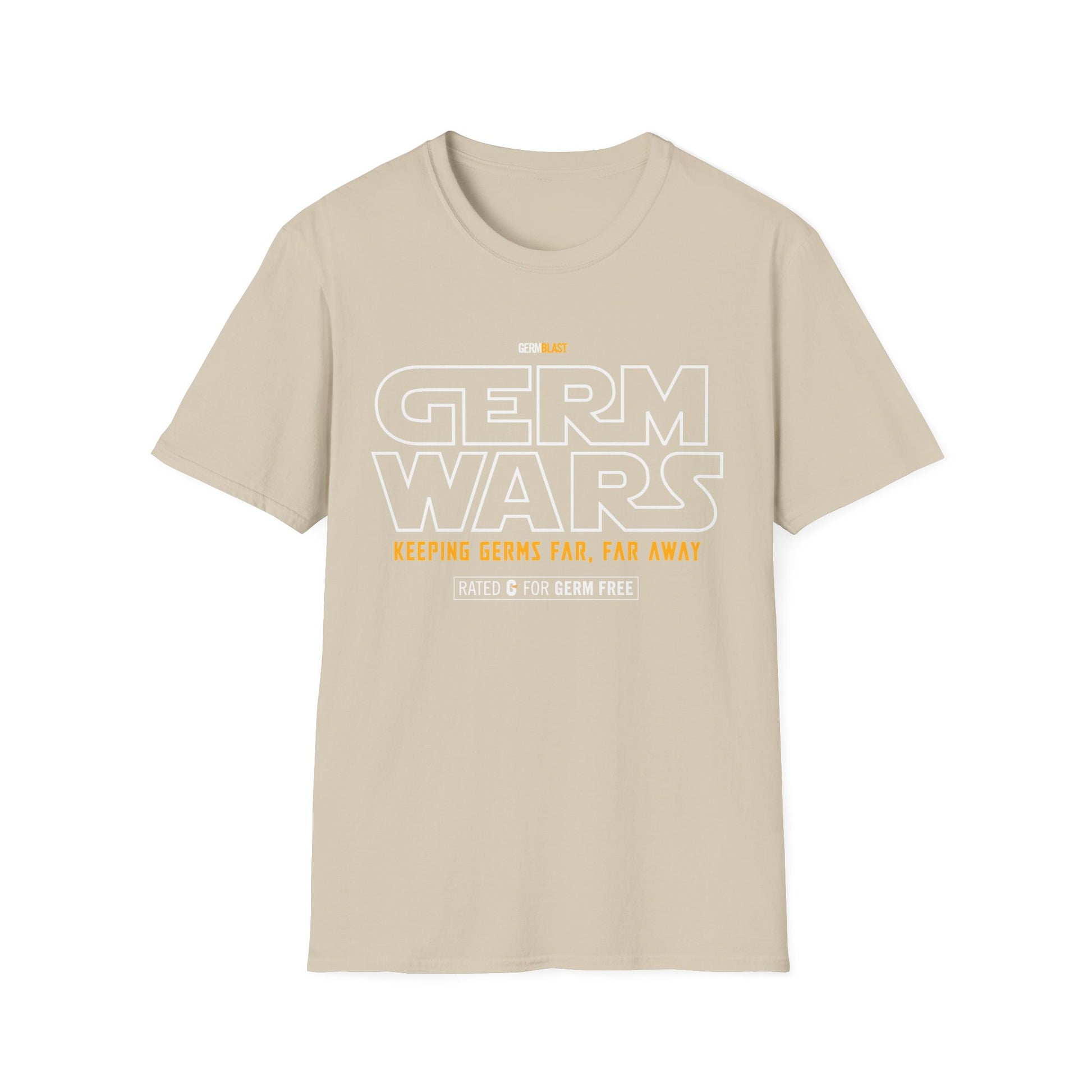 Germ Wars Unisex T-Shirt, Funny Graphic Tee, Quarantine Humor Shirt, Unique Gift, Casual Wear, Science Enthusiast Apparel - GermBlast