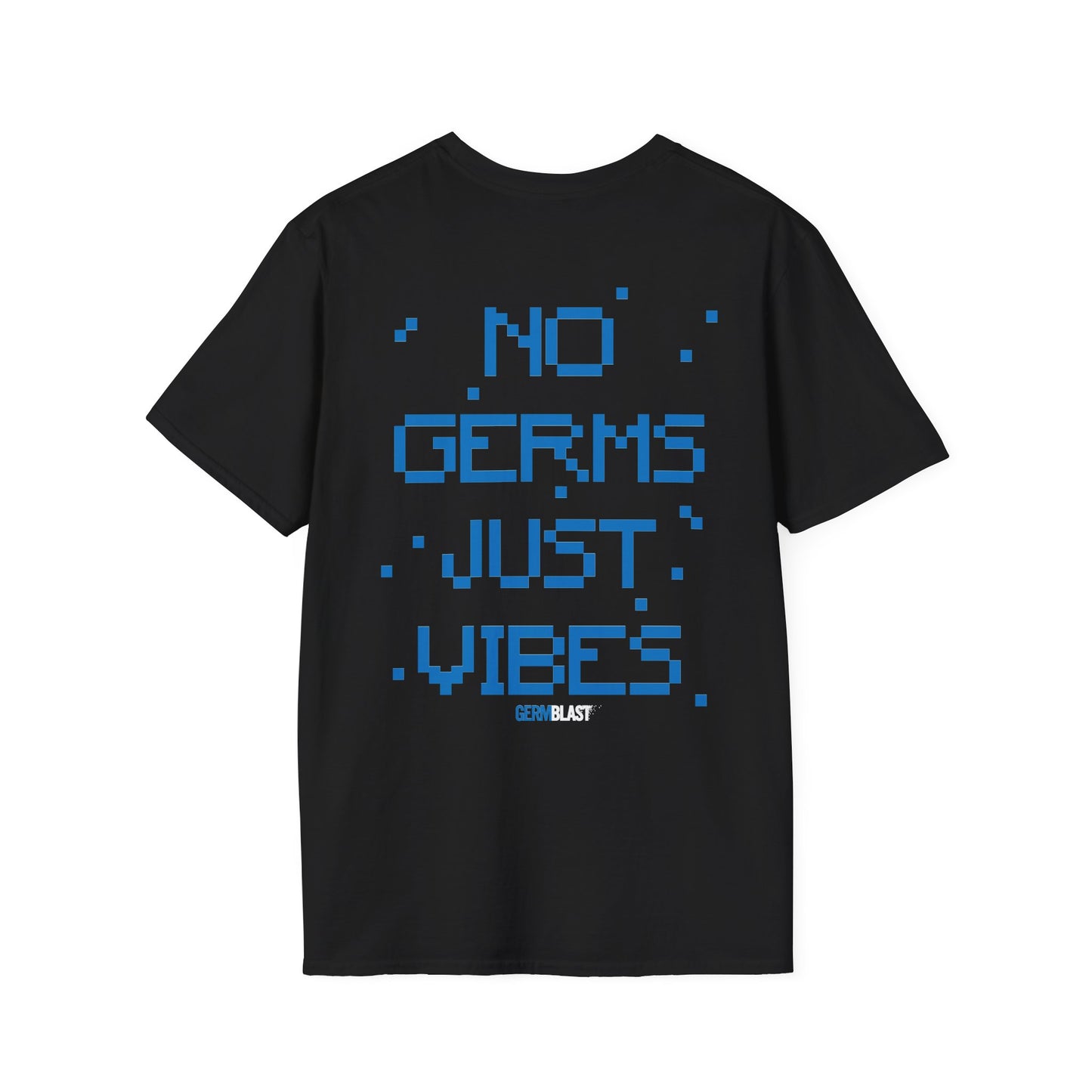 Unisex Graphic T-Shirt - No Germs Just Vibes, Casual Wear, Summer Fashion, Gift for Friends, Affirmation Tee, Relaxed Style - GermBlast