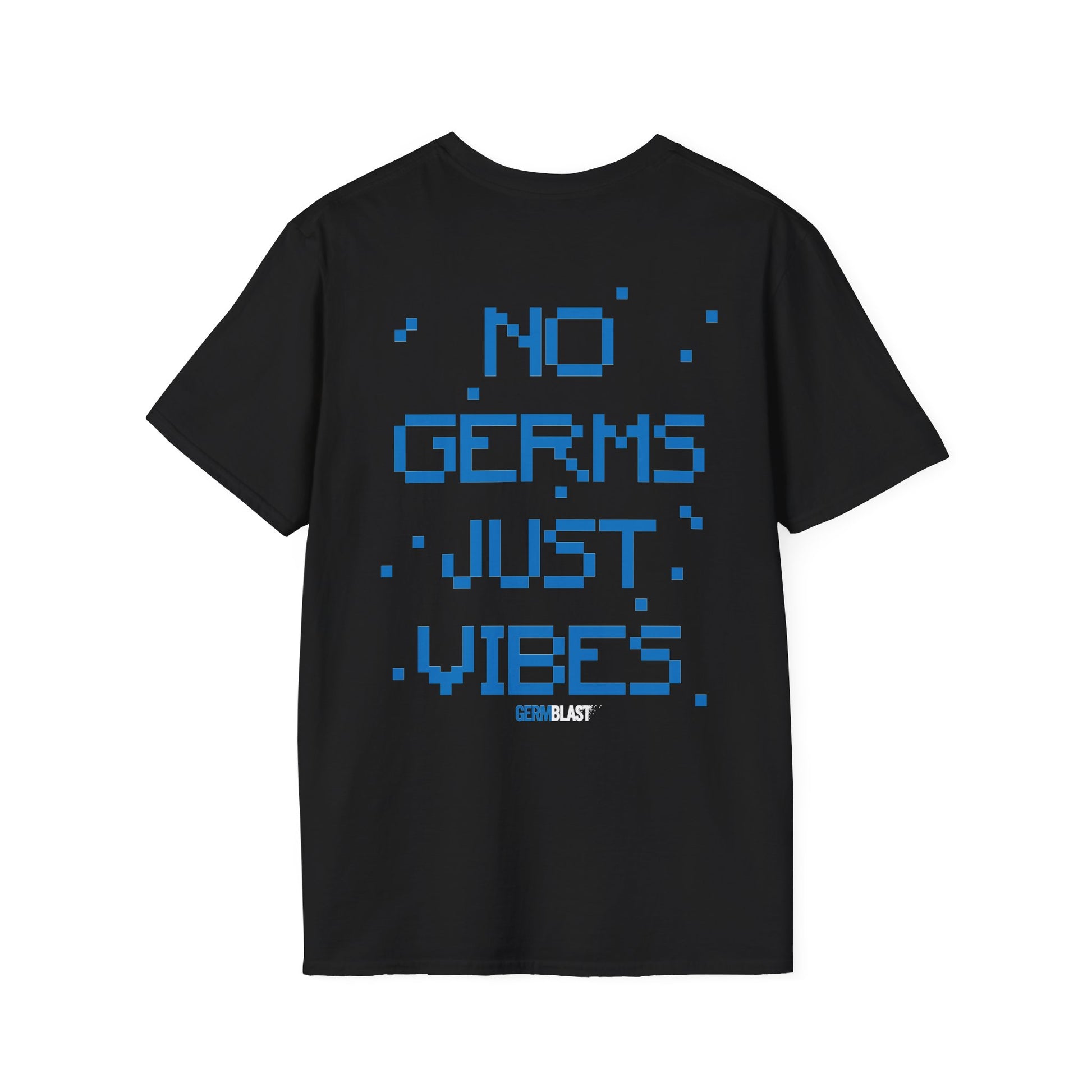 Unisex Graphic T-Shirt - No Germs Just Vibes, Casual Wear, Summer Fashion, Gift for Friends, Affirmation Tee, Relaxed Style - GermBlast