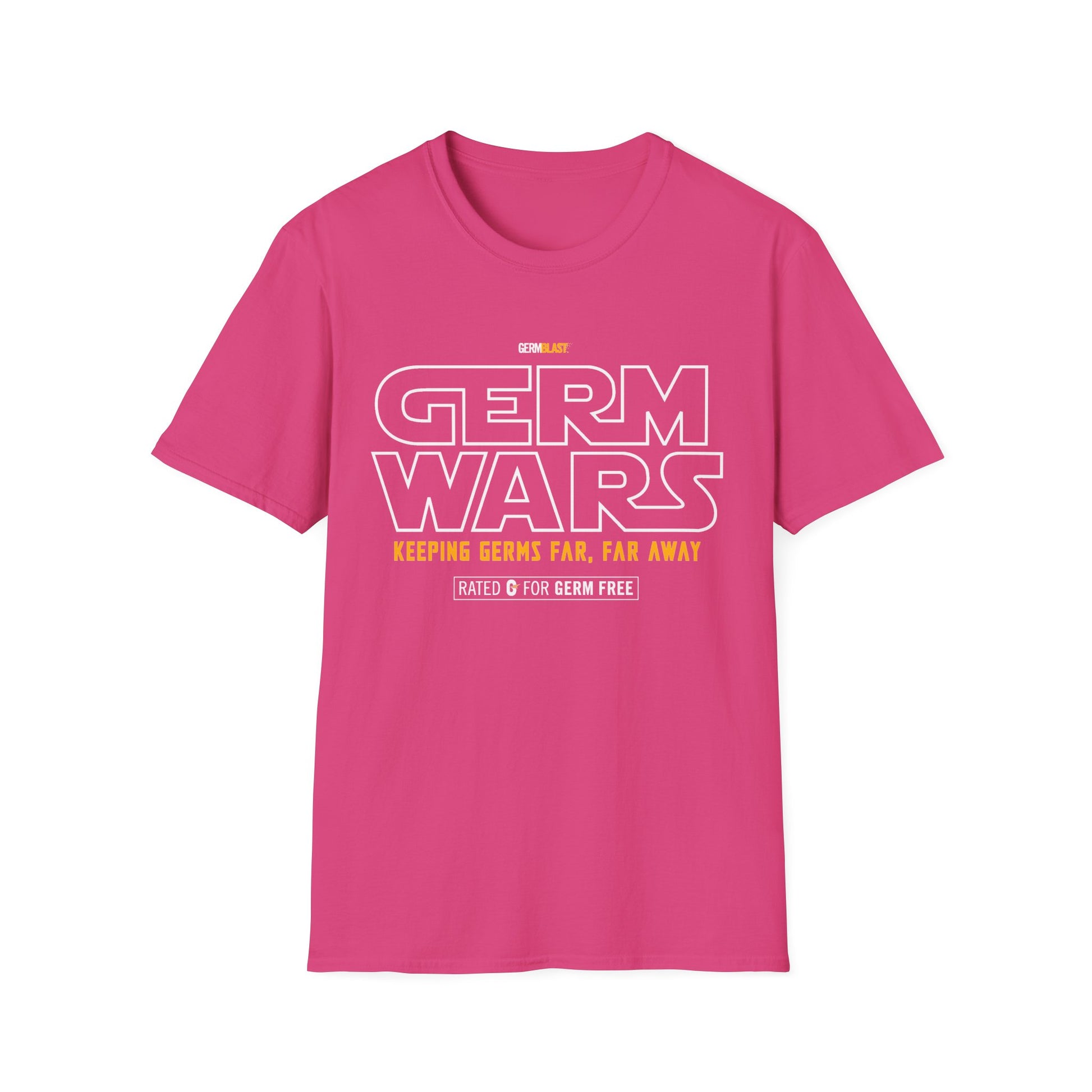 Germ Wars Unisex T-Shirt, Funny Graphic Tee, Quarantine Humor Shirt, Unique Gift, Casual Wear, Science Enthusiast Apparel - GermBlast