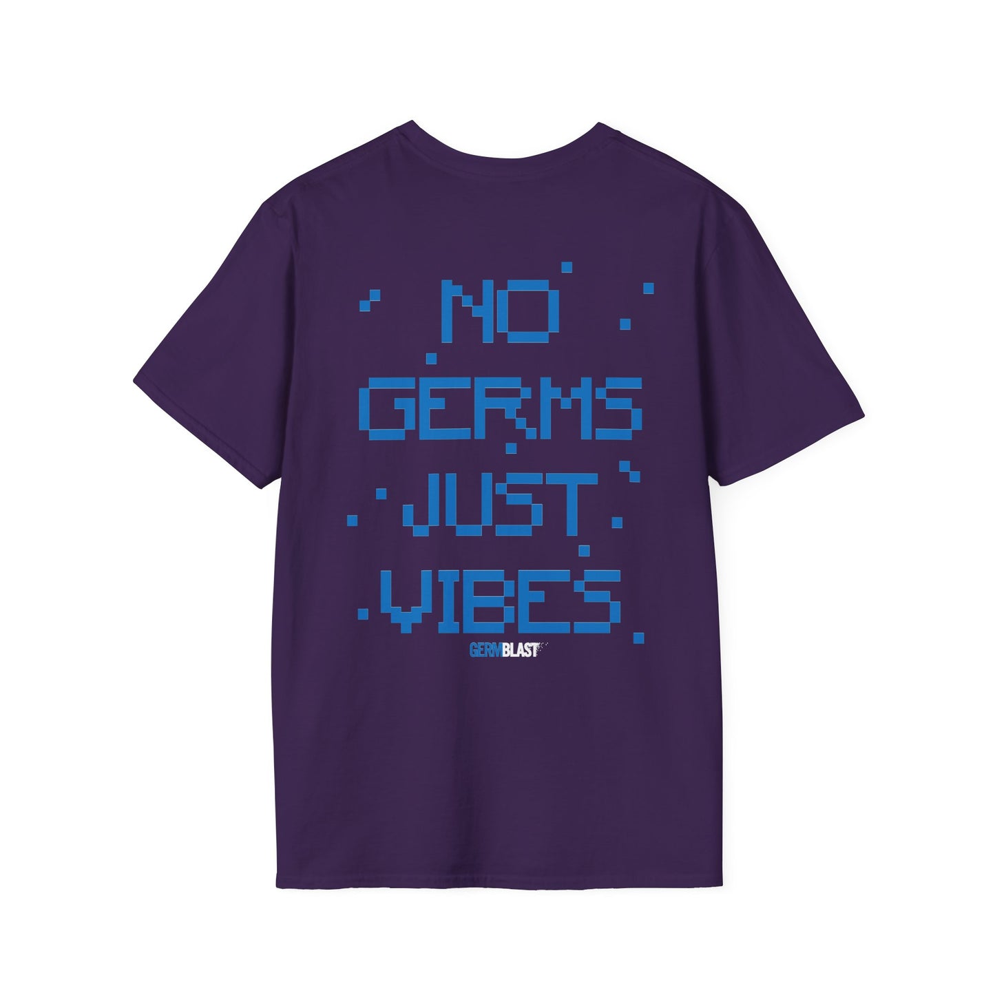 Unisex Graphic T-Shirt - No Germs Just Vibes, Casual Wear, Summer Fashion, Gift for Friends, Affirmation Tee, Relaxed Style - GermBlast
