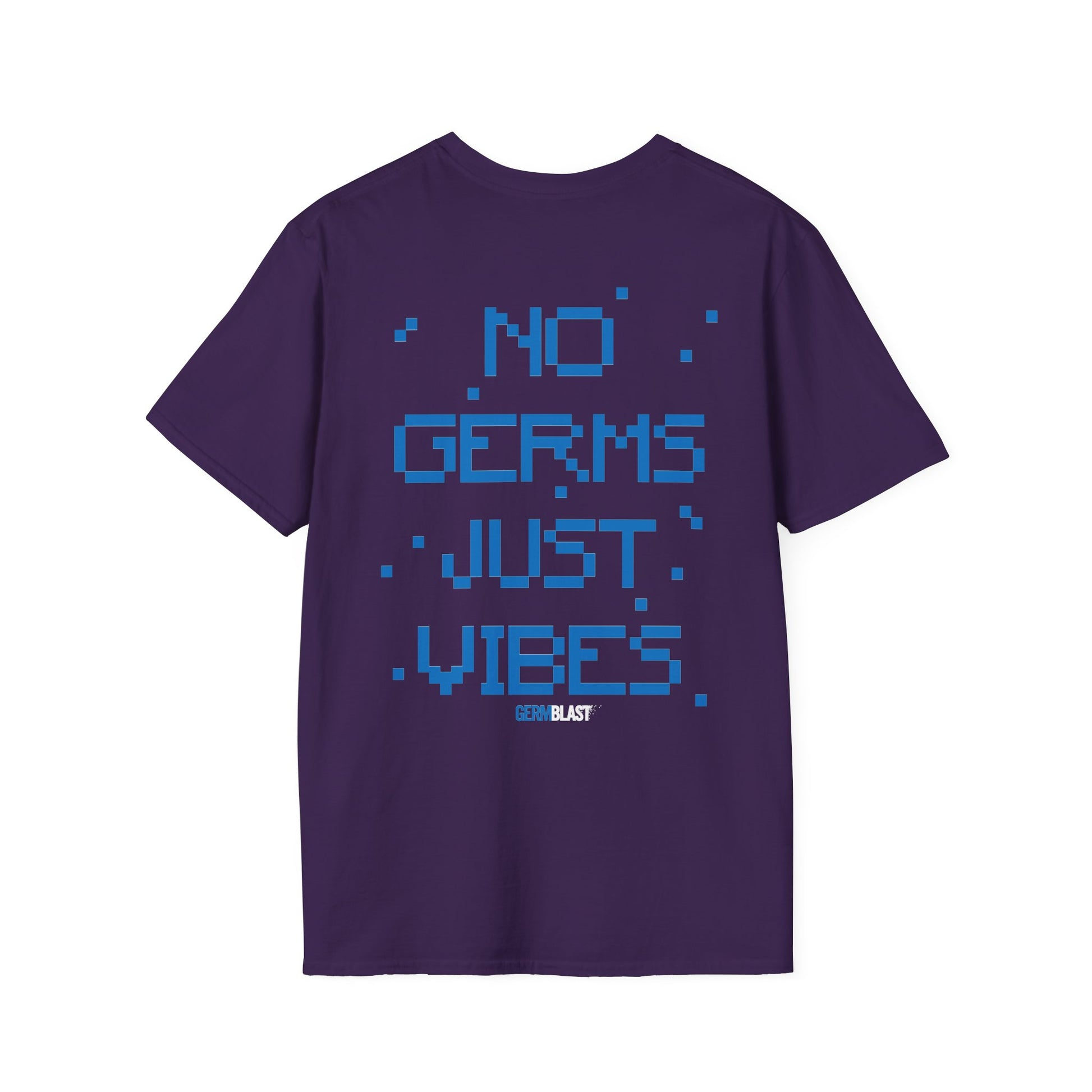 Unisex Graphic T-Shirt - No Germs Just Vibes, Casual Wear, Summer Fashion, Gift for Friends, Affirmation Tee, Relaxed Style - GermBlast