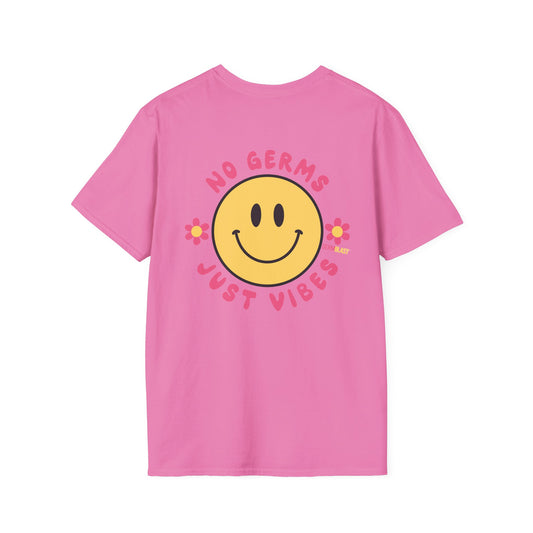 Groovy Smile T-Shirt, Casual Tee, Positive Vibes Shirt, Perfect for Gift Giving, Summer Outfits - GermBlast