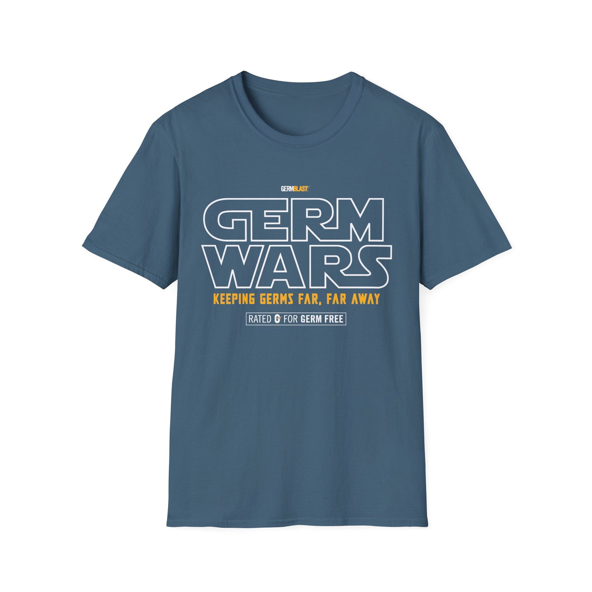 Germ Wars Unisex T-Shirt, Funny Graphic Tee, Quarantine Humor Shirt, Unique Gift, Casual Wear, Science Enthusiast Apparel - GermBlast
