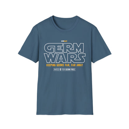 Germ Wars Unisex T-Shirt, Funny Graphic Tee, Quarantine Humor Shirt, Unique Gift, Casual Wear, Science Enthusiast Apparel - GermBlast