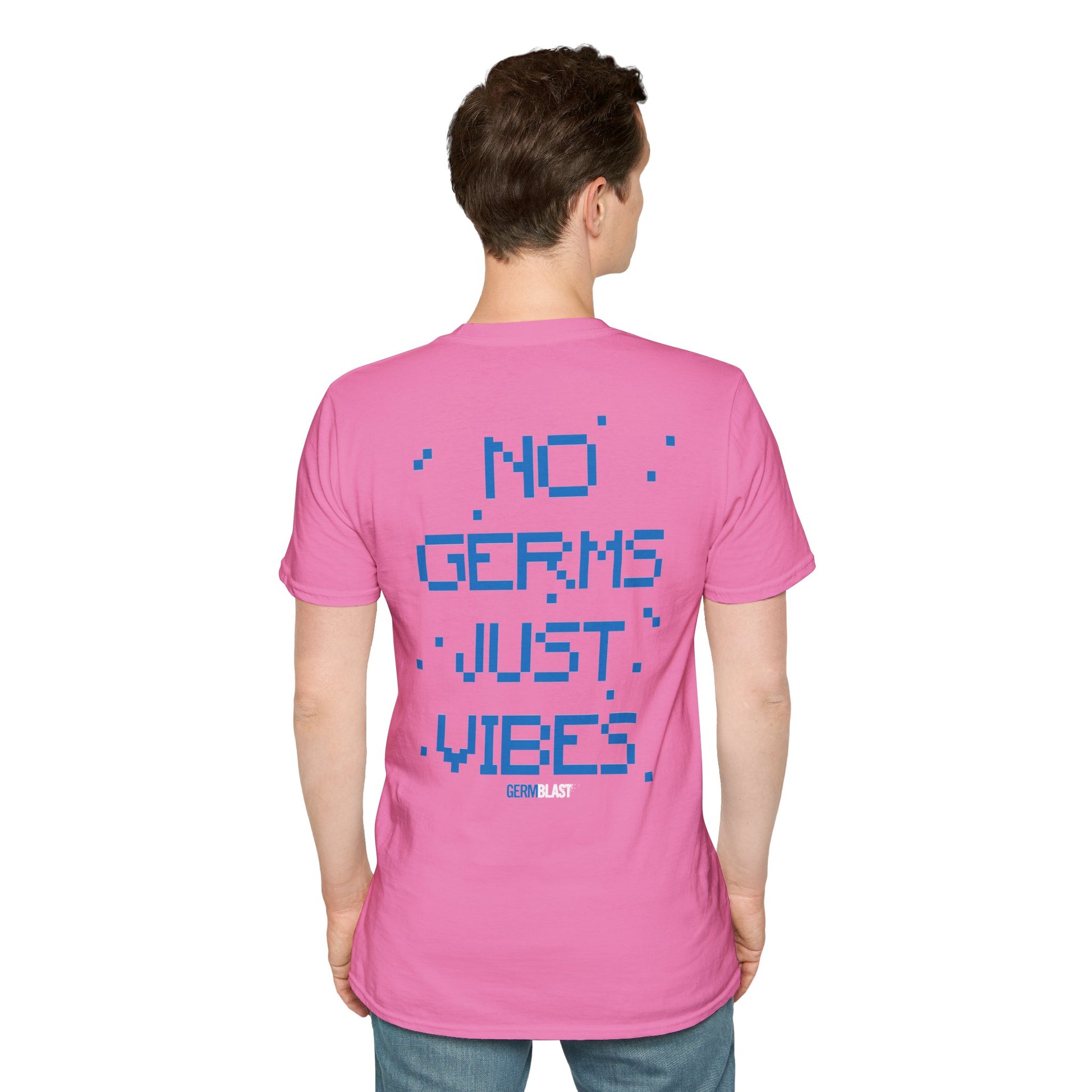 Unisex Graphic T-Shirt - No Germs Just Vibes, Casual Wear, Summer Fashion, Gift for Friends, Affirmation Tee, Relaxed Style - GermBlast