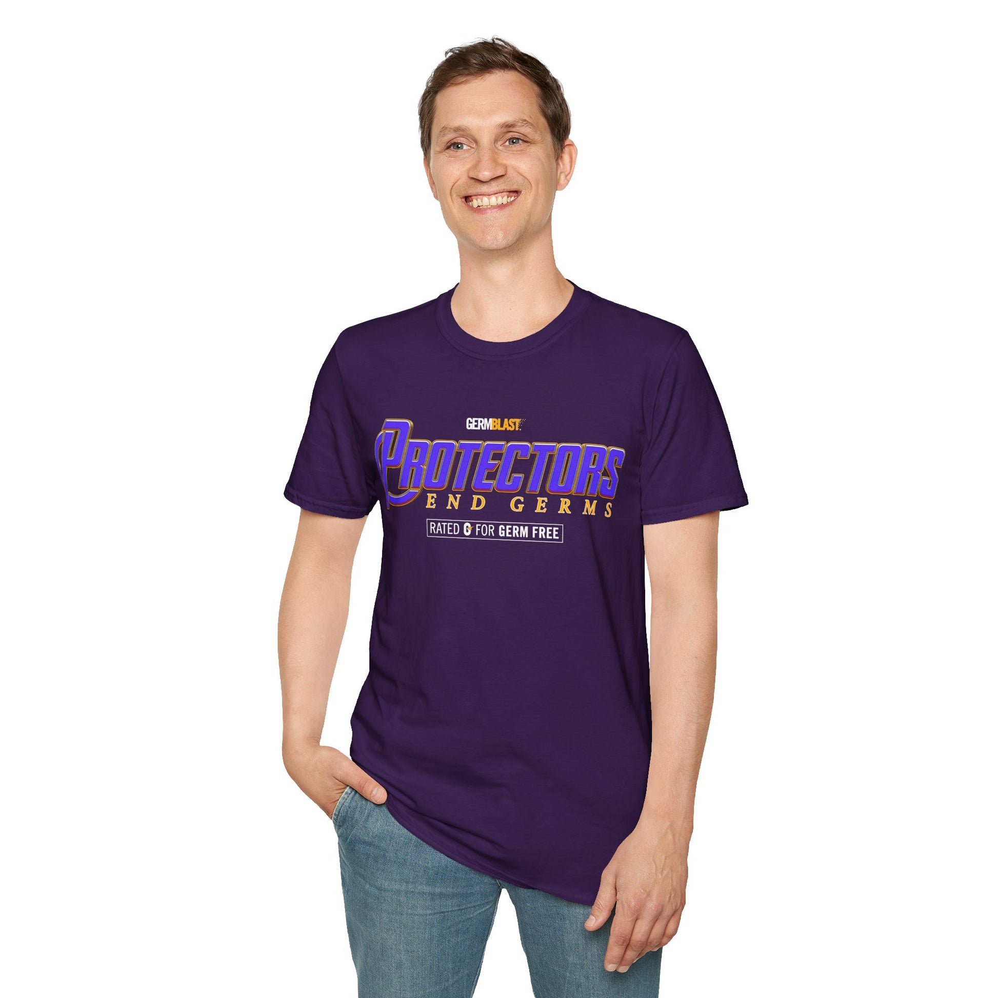 Heroic Protectors Unisex T-Shirt - Casual Wear, Gift for Fans, Superhero Theme, Comic Book Apparel, Birthday Present, Everyday Style - GermBlast