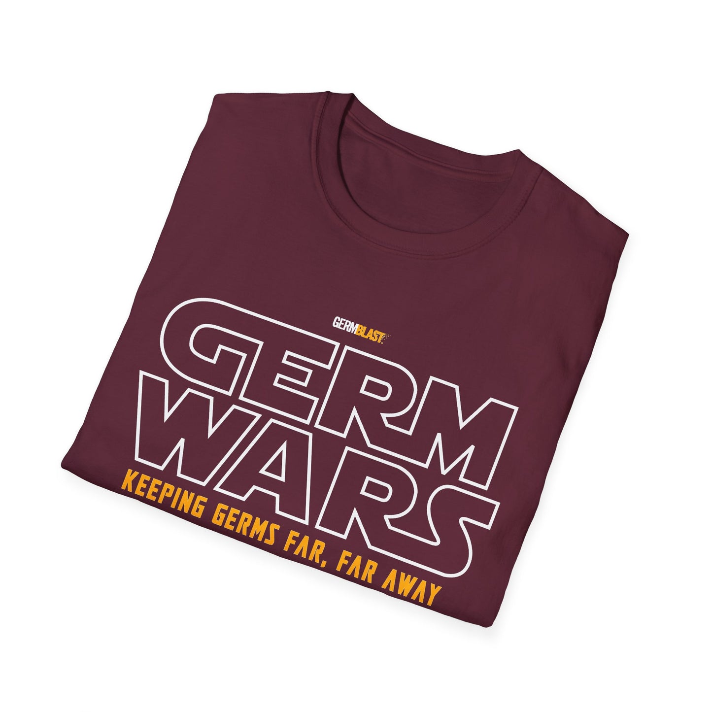 Germ Wars Unisex T-Shirt, Funny Graphic Tee, Quarantine Humor Shirt, Unique Gift, Casual Wear, Science Enthusiast Apparel - GermBlast