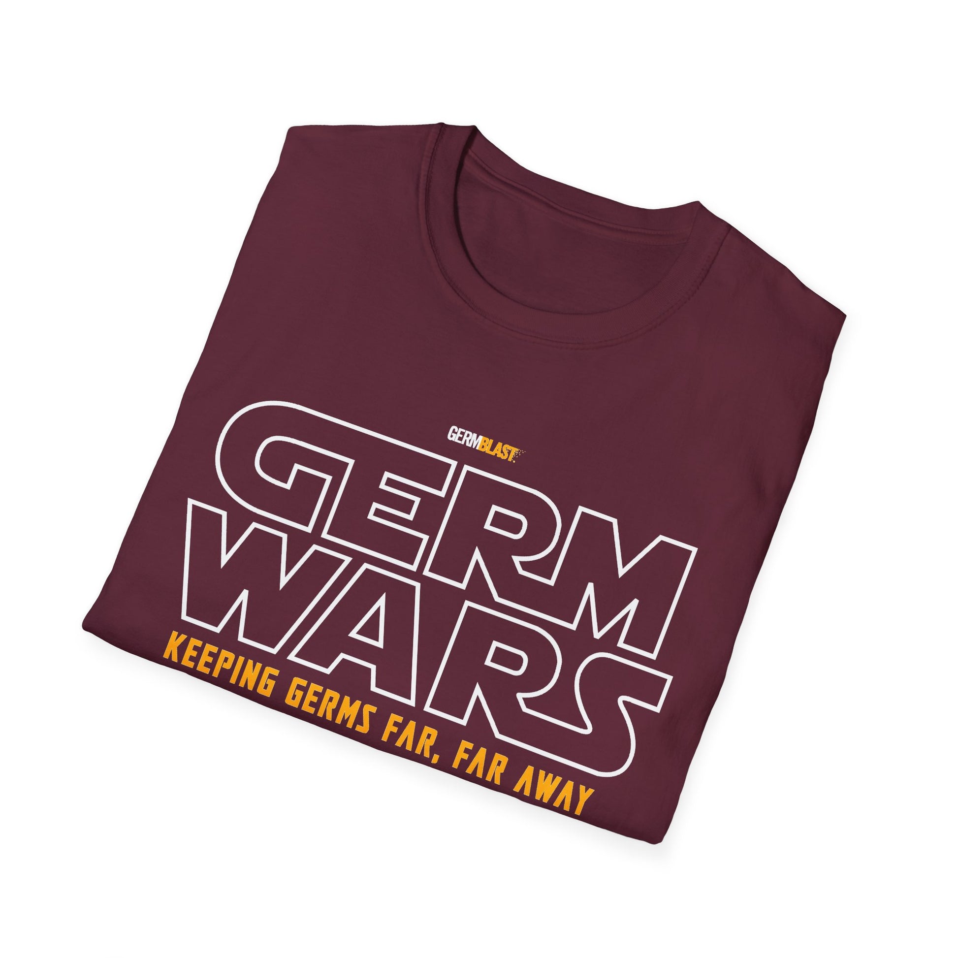 Germ Wars Unisex T-Shirt, Funny Graphic Tee, Quarantine Humor Shirt, Unique Gift, Casual Wear, Science Enthusiast Apparel - GermBlast