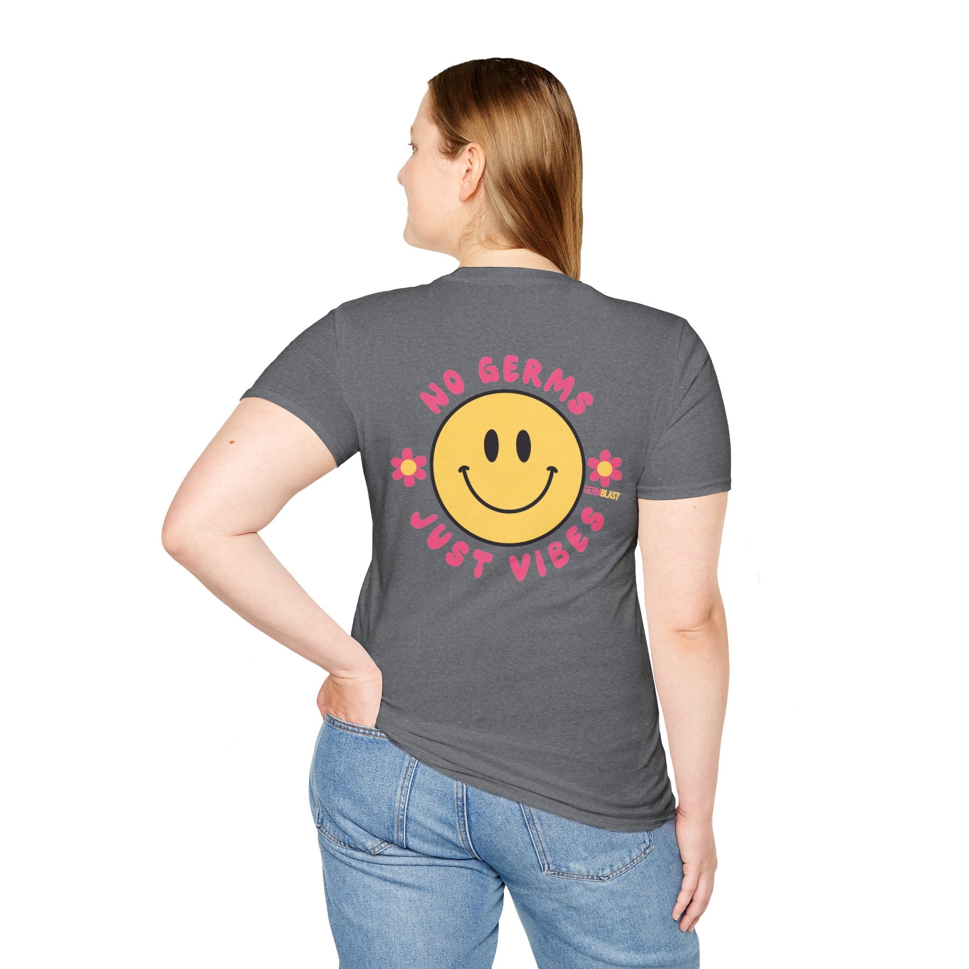 Groovy Smile T-Shirt, Casual Tee, Positive Vibes Shirt, Perfect for Gift Giving, Summer Outfits - GermBlast