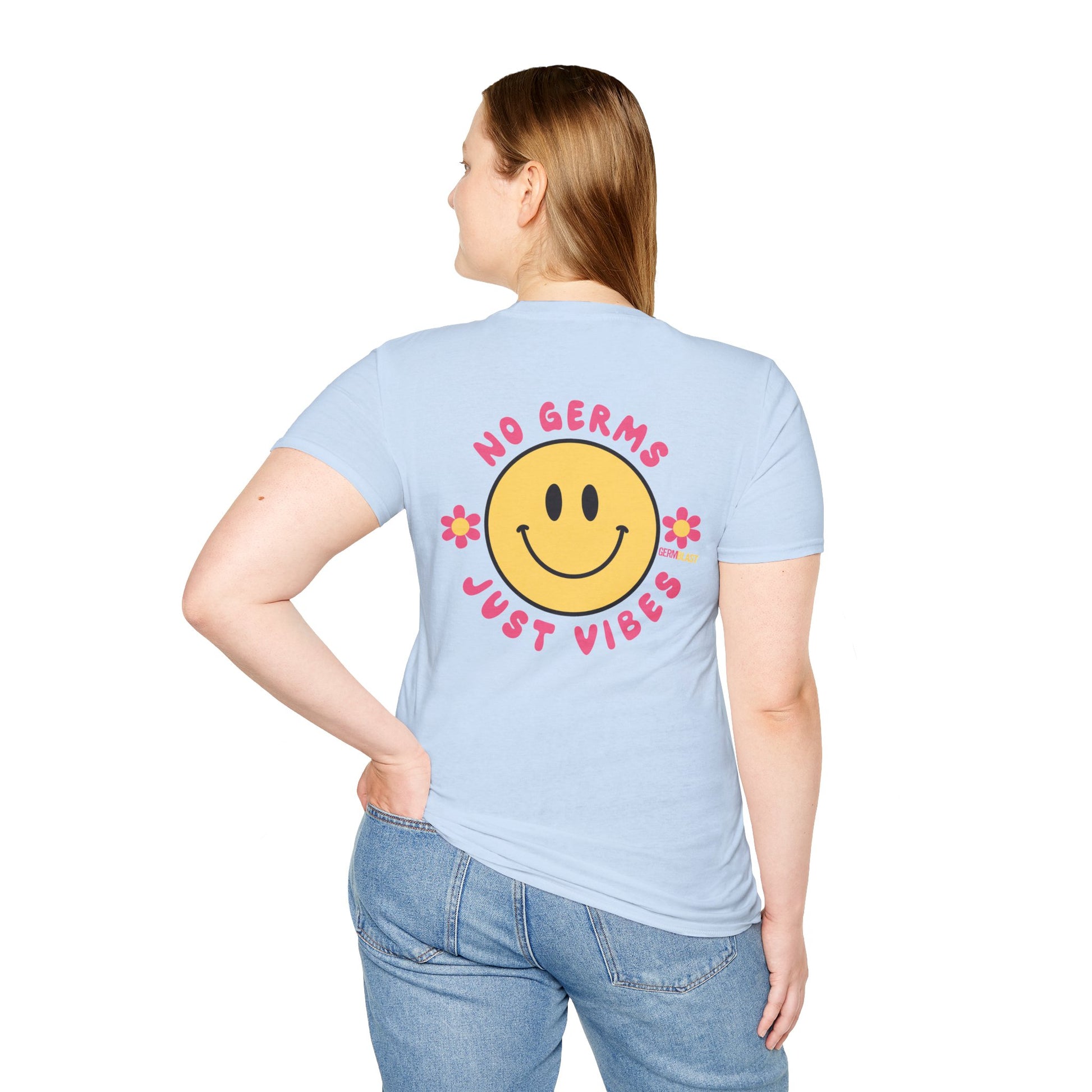 Groovy Smile T-Shirt, Casual Tee, Positive Vibes Shirt, Perfect for Gift Giving, Summer Outfits - GermBlast