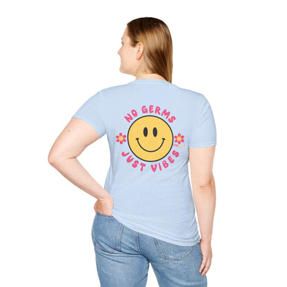 Groovy Smile T-Shirt, Casual Tee, Positive Vibes Shirt, Perfect for Gift Giving, Summer Outfits - GermBlast