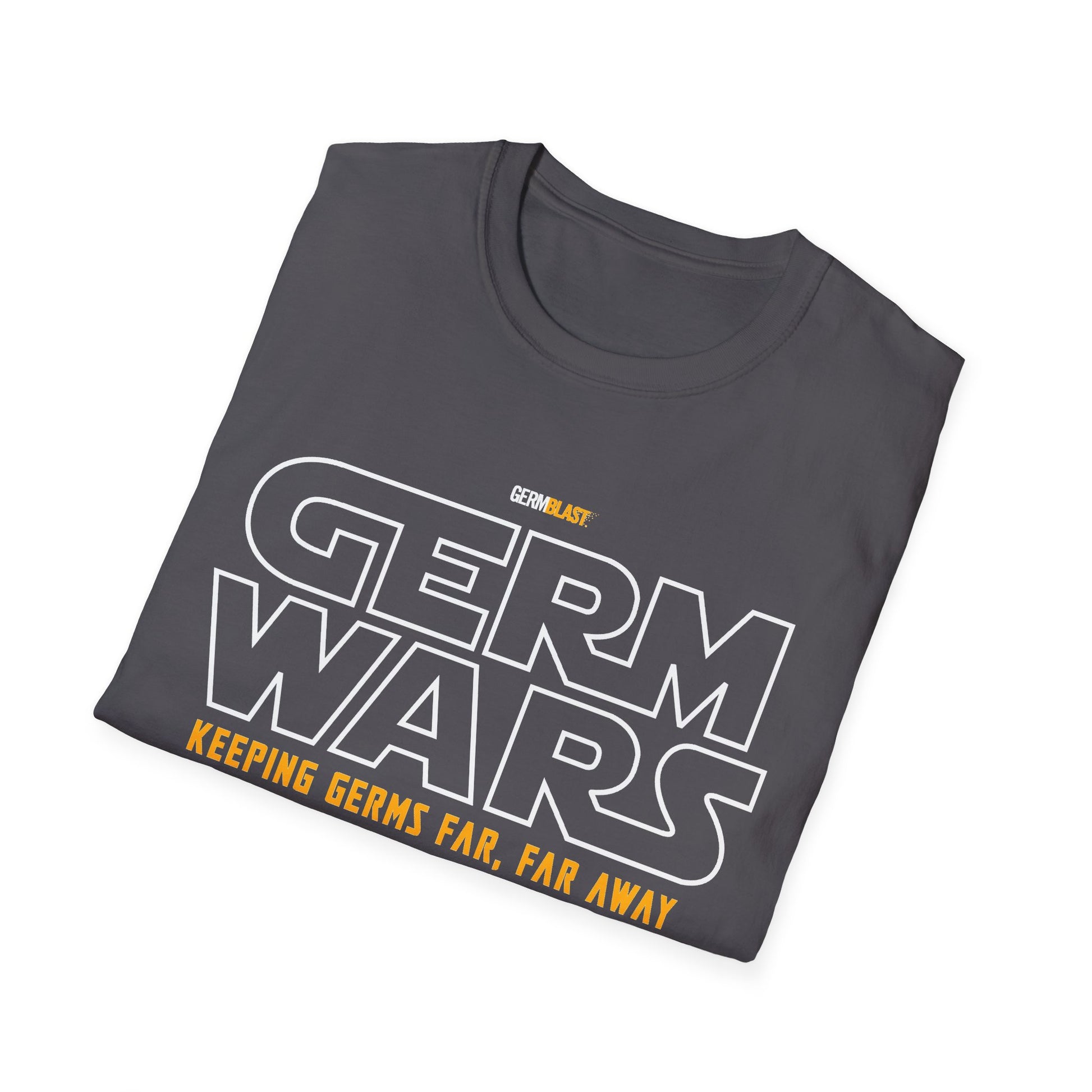 Germ Wars Unisex T-Shirt, Funny Graphic Tee, Quarantine Humor Shirt, Unique Gift, Casual Wear, Science Enthusiast Apparel - GermBlast