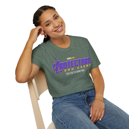 Heroic Protectors Unisex T-Shirt - Casual Wear, Gift for Fans, Superhero Theme, Comic Book Apparel, Birthday Present, Everyday Style - GermBlast