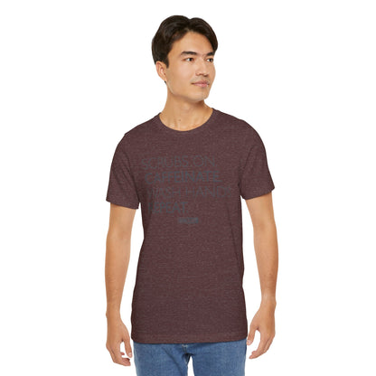 Caffeinate and Care Tee - Perfect for Nurses, Medical Professionals, Birthdays, Appreciation Days, Casual Wear - GermBlast
