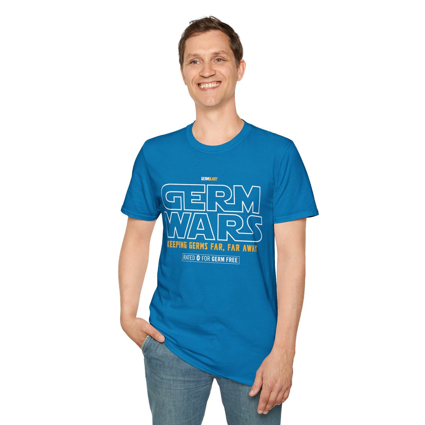 Germ Wars Unisex T-Shirt, Funny Graphic Tee, Quarantine Humor Shirt, Unique Gift, Casual Wear, Science Enthusiast Apparel - GermBlast