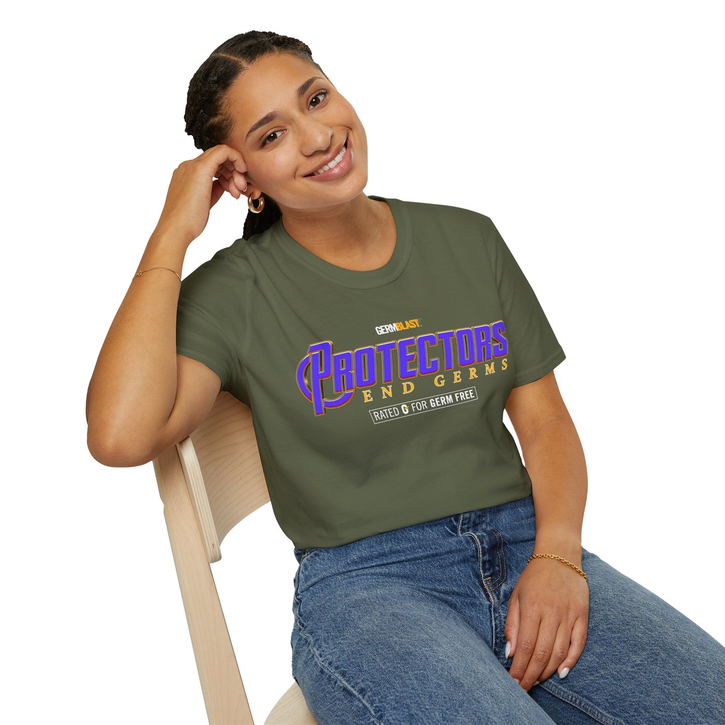 Heroic Protectors Unisex T-Shirt - Casual Wear, Gift for Fans, Superhero Theme, Comic Book Apparel, Birthday Present, Everyday Style - GermBlast