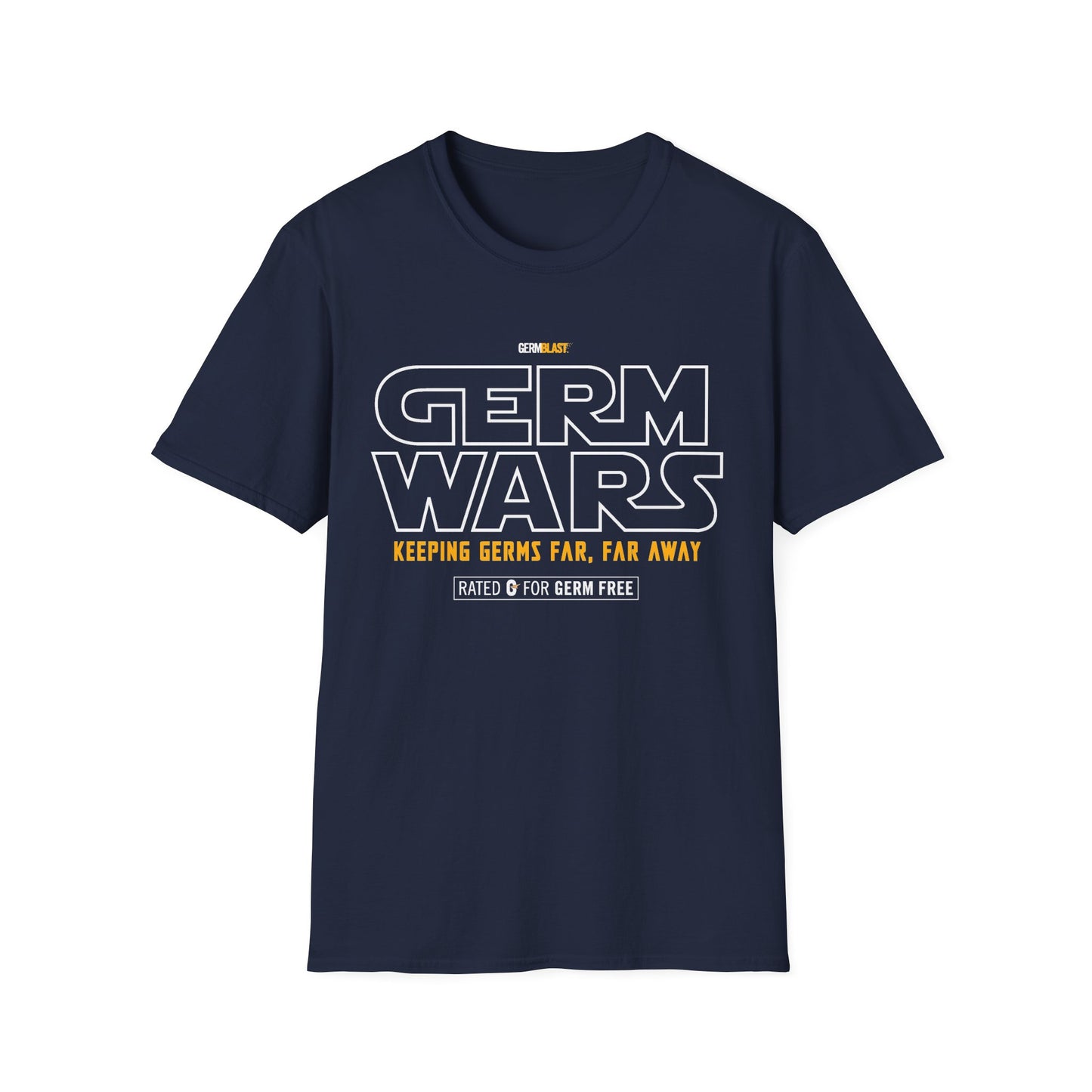 Germ Wars Unisex T-Shirt, Funny Graphic Tee, Quarantine Humor Shirt, Unique Gift, Casual Wear, Science Enthusiast Apparel - GermBlast