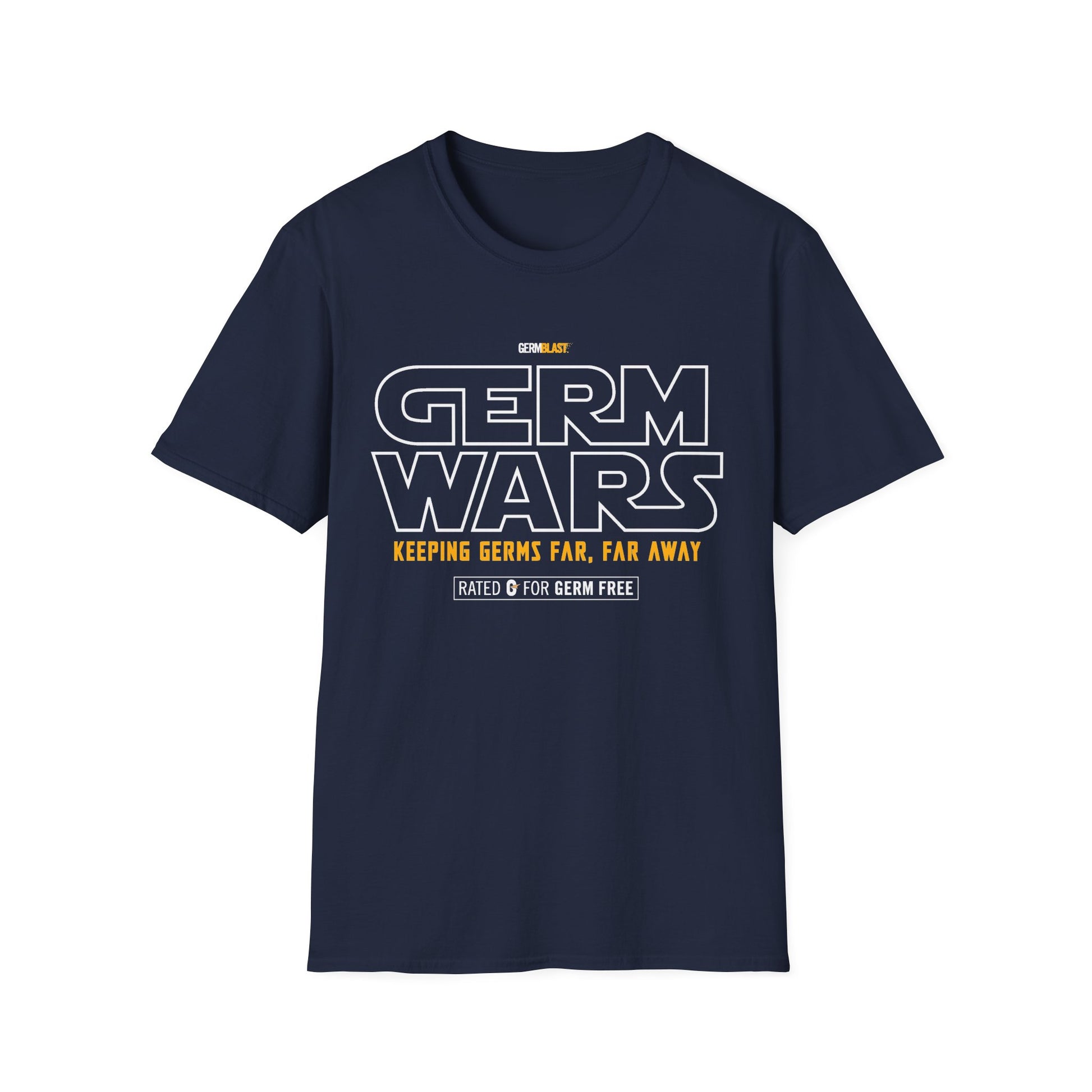 Germ Wars Unisex T-Shirt, Funny Graphic Tee, Quarantine Humor Shirt, Unique Gift, Casual Wear, Science Enthusiast Apparel - GermBlast