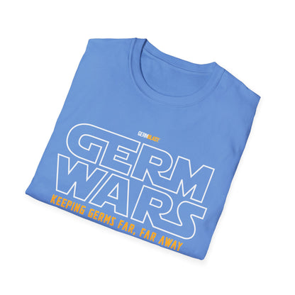 Germ Wars Unisex T-Shirt, Funny Graphic Tee, Quarantine Humor Shirt, Unique Gift, Casual Wear, Science Enthusiast Apparel - GermBlast