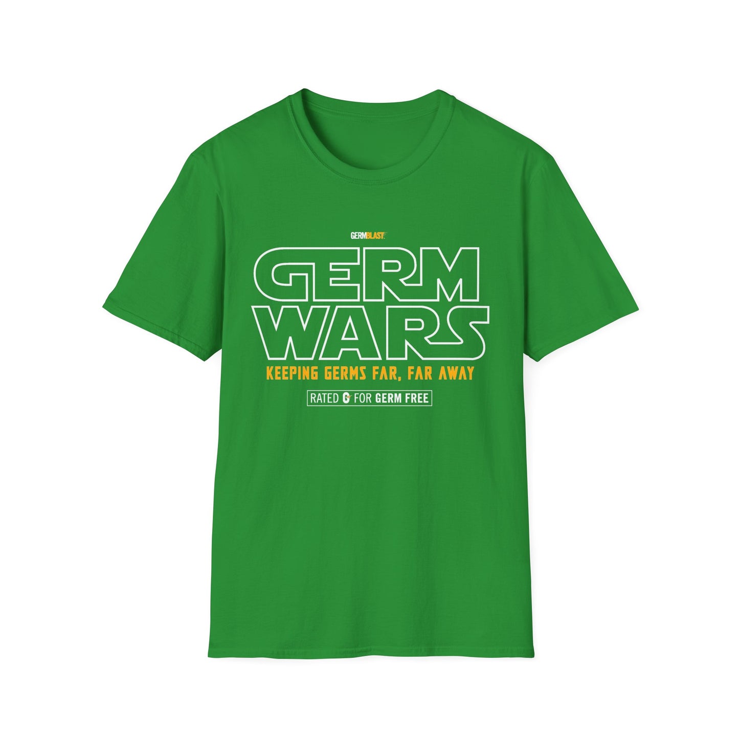 Germ Wars Unisex T-Shirt, Funny Graphic Tee, Quarantine Humor Shirt, Unique Gift, Casual Wear, Science Enthusiast Apparel - GermBlast