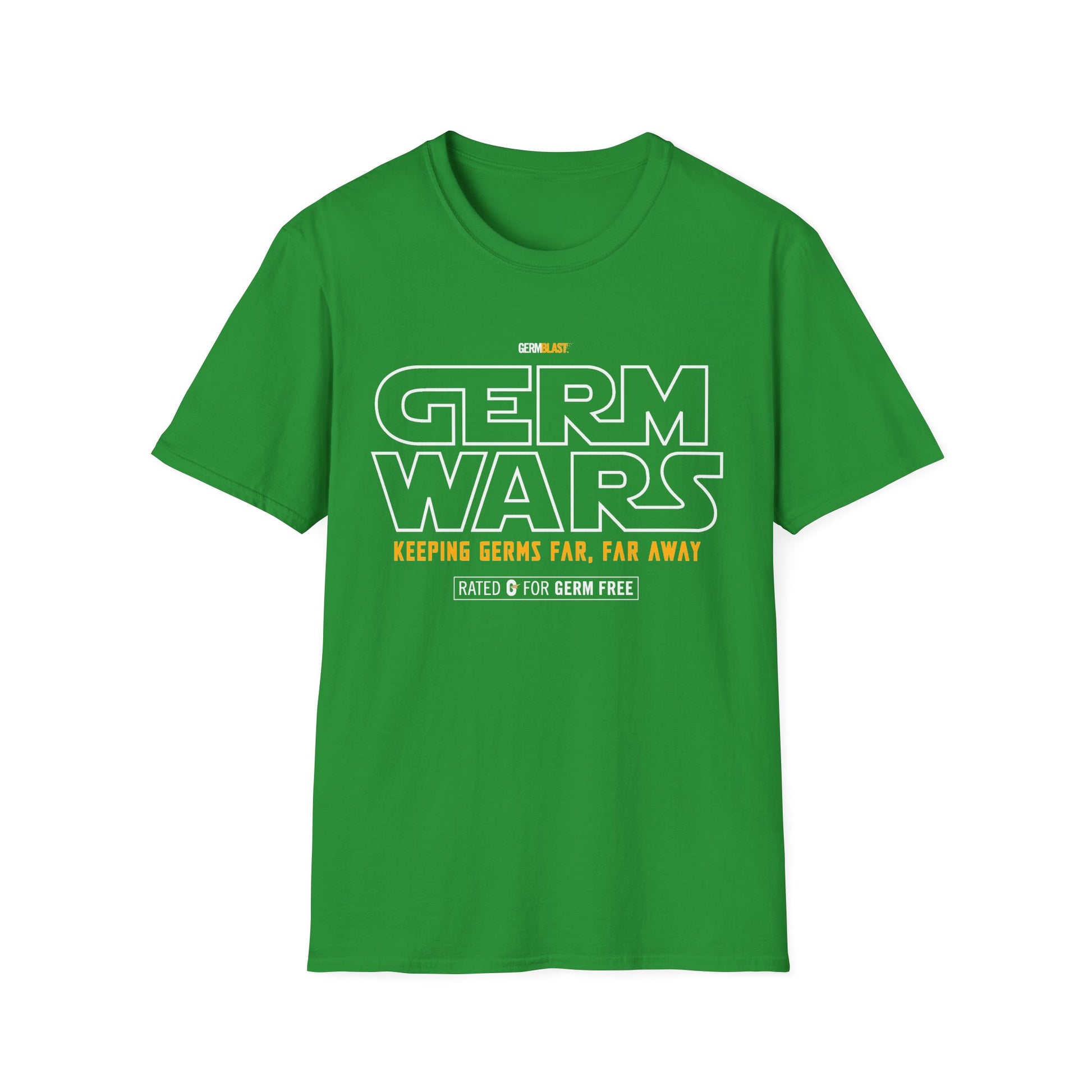Germ Wars Unisex T-Shirt, Funny Graphic Tee, Quarantine Humor Shirt, Unique Gift, Casual Wear, Science Enthusiast Apparel - GermBlast