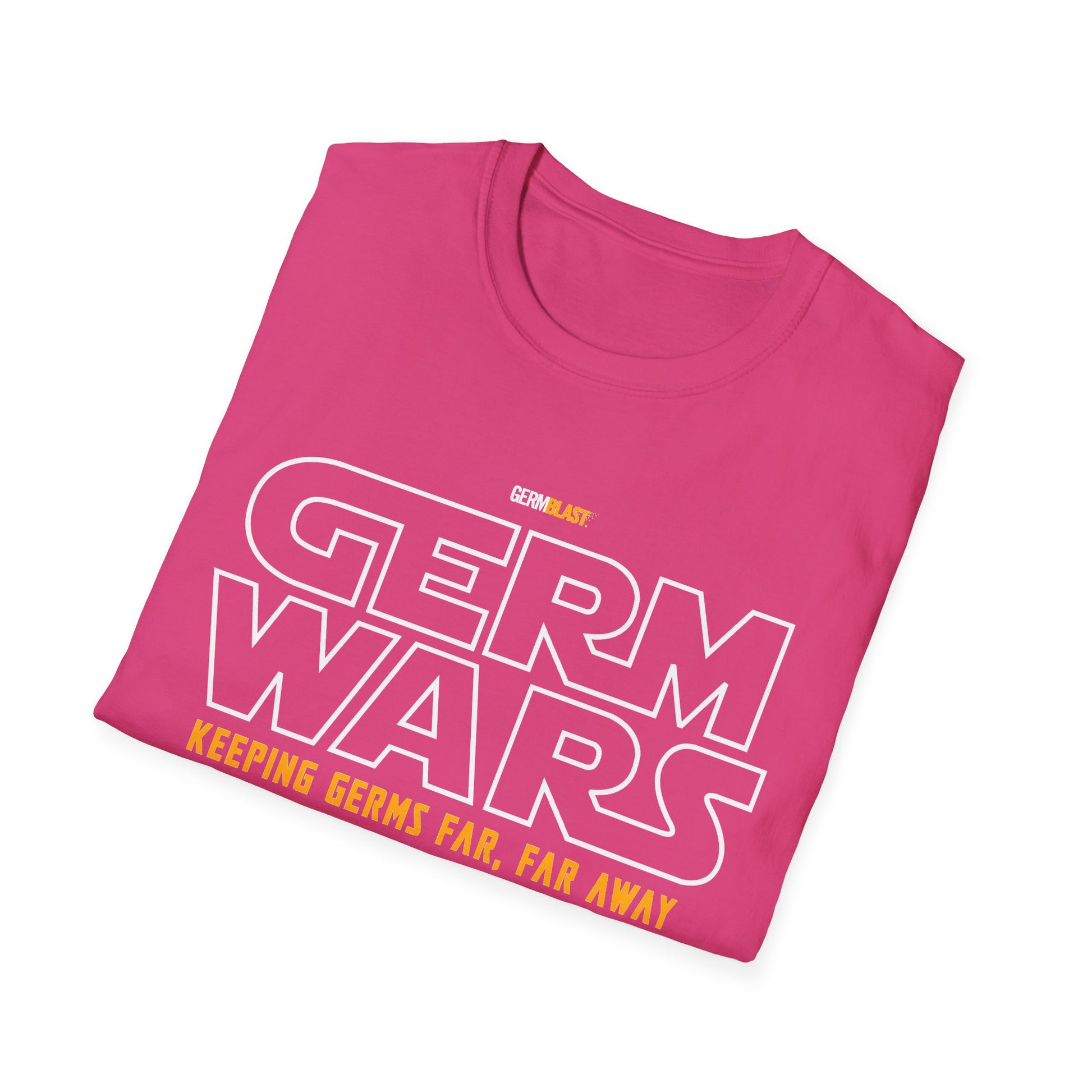 Germ Wars Unisex T-Shirt, Funny Graphic Tee, Quarantine Humor Shirt, Unique Gift, Casual Wear, Science Enthusiast Apparel - GermBlast