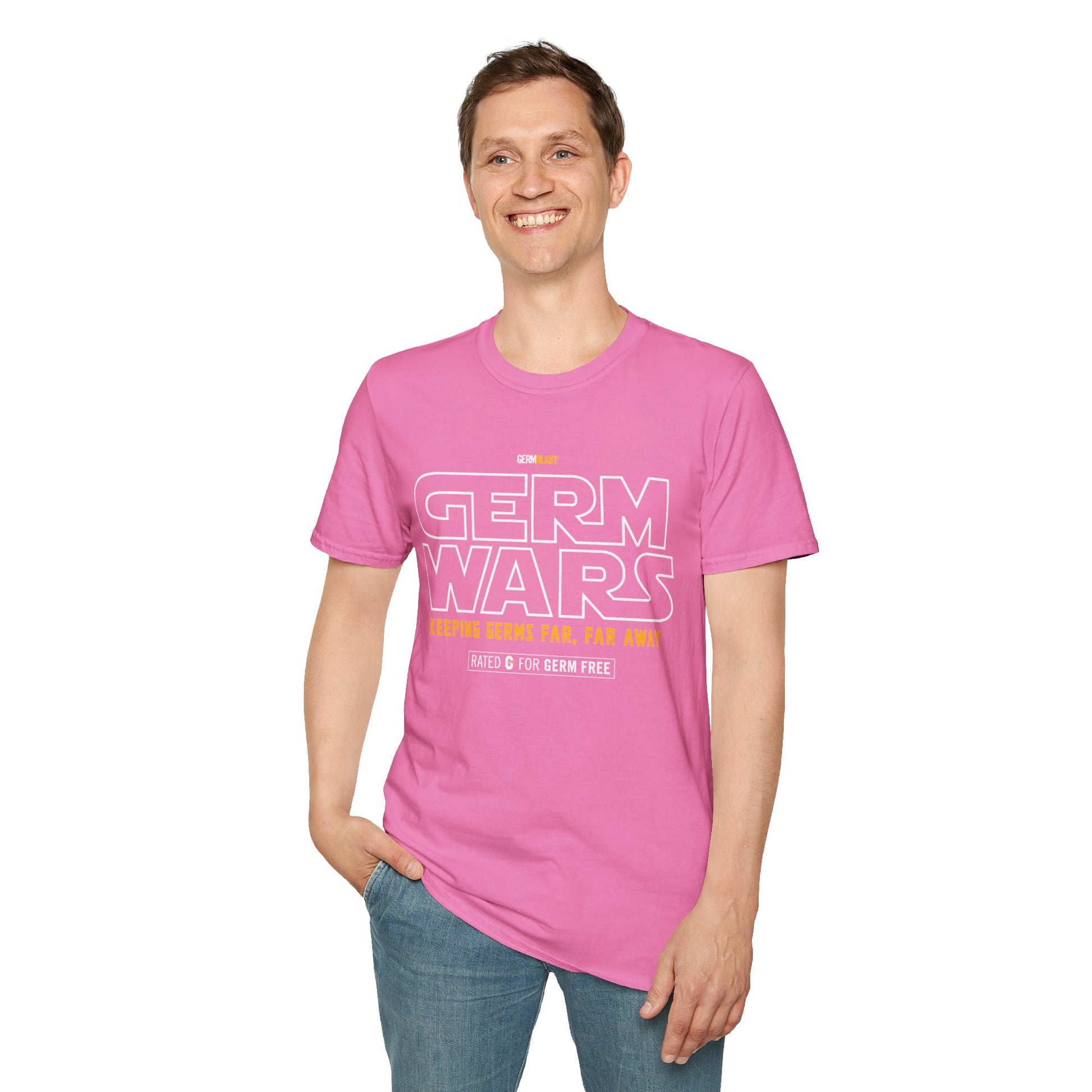 Germ Wars Unisex T-Shirt, Funny Graphic Tee, Quarantine Humor Shirt, Unique Gift, Casual Wear, Science Enthusiast Apparel - GermBlast