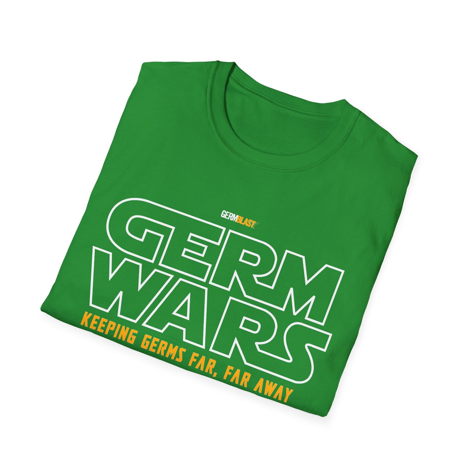 Germ Wars Unisex T-Shirt, Funny Graphic Tee, Quarantine Humor Shirt, Unique Gift, Casual Wear, Science Enthusiast Apparel - GermBlast