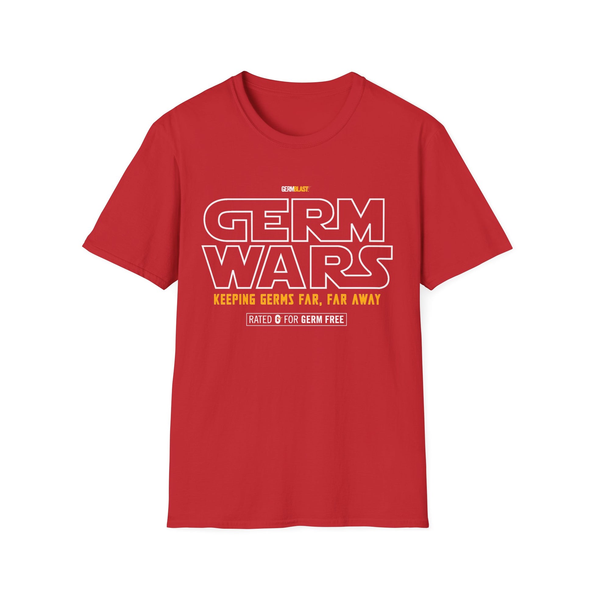 Germ Wars Unisex T-Shirt, Funny Graphic Tee, Quarantine Humor Shirt, Unique Gift, Casual Wear, Science Enthusiast Apparel - GermBlast