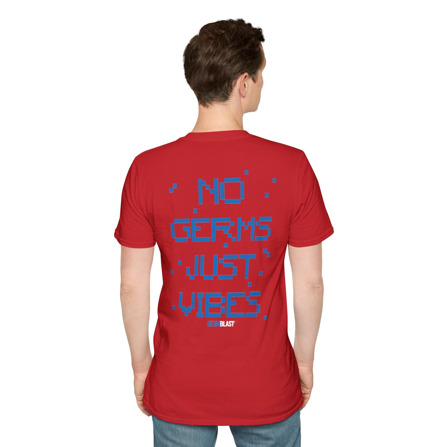 Unisex Graphic T-Shirt - No Germs Just Vibes, Casual Wear, Summer Fashion, Gift for Friends, Affirmation Tee, Relaxed Style - GermBlast