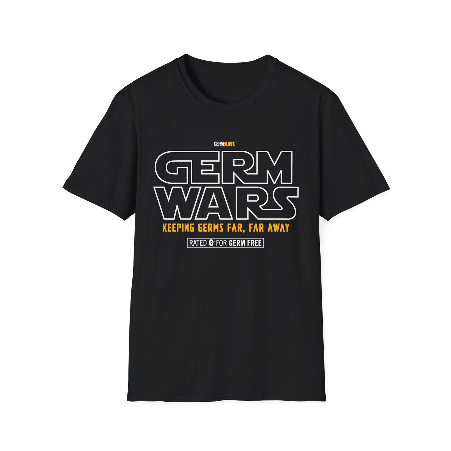 Germ Wars Unisex T-Shirt, Funny Graphic Tee, Quarantine Humor Shirt, Unique Gift, Casual Wear, Science Enthusiast Apparel - GermBlast