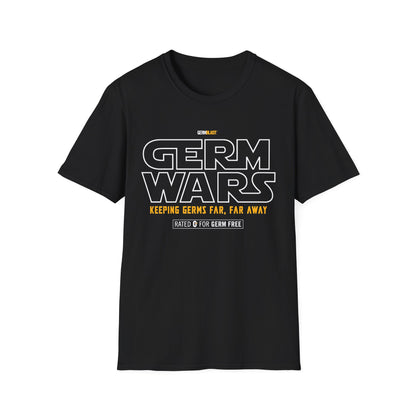 Germ Wars Unisex T-Shirt, Funny Graphic Tee, Quarantine Humor Shirt, Unique Gift, Casual Wear, Science Enthusiast Apparel - GermBlast