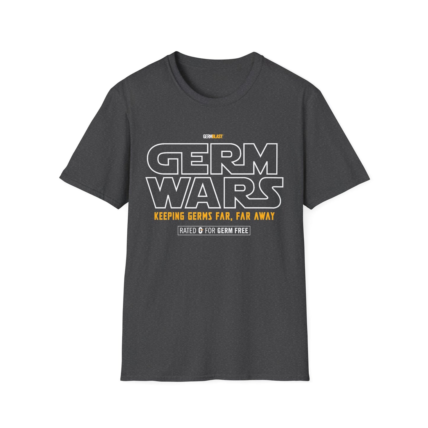 Germ Wars Unisex T-Shirt, Funny Graphic Tee, Quarantine Humor Shirt, Unique Gift, Casual Wear, Science Enthusiast Apparel - GermBlast